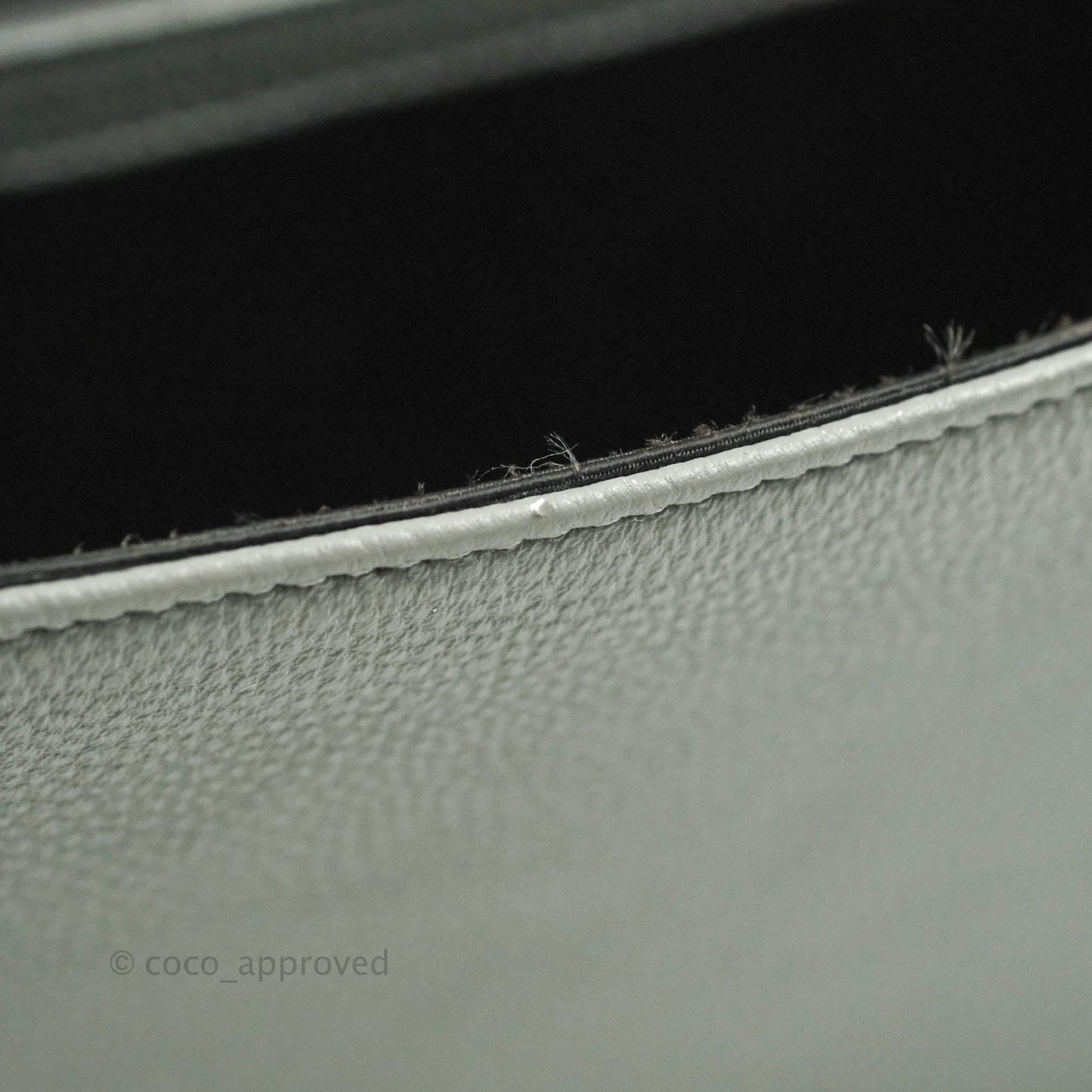 Christian Dior Medium Diorama Calfskin Flap Bag Grey Silver Hardware