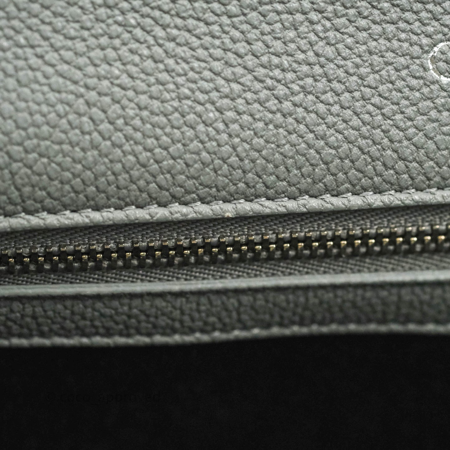 Christian Dior Medium Diorama Calfskin Flap Bag Grey Silver Hardware