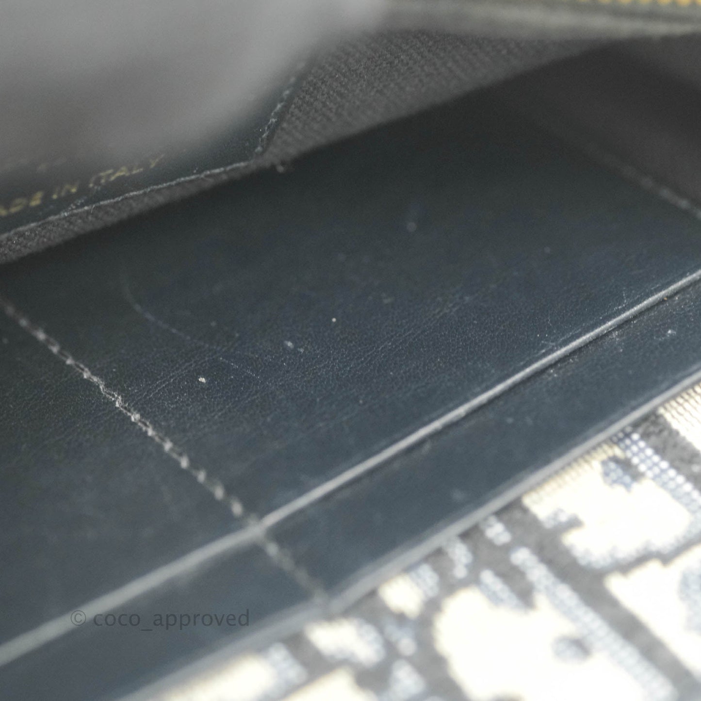 Christian Dior 30 Montaigne Blue Oblique Jacquard 2-in-1 Pouch