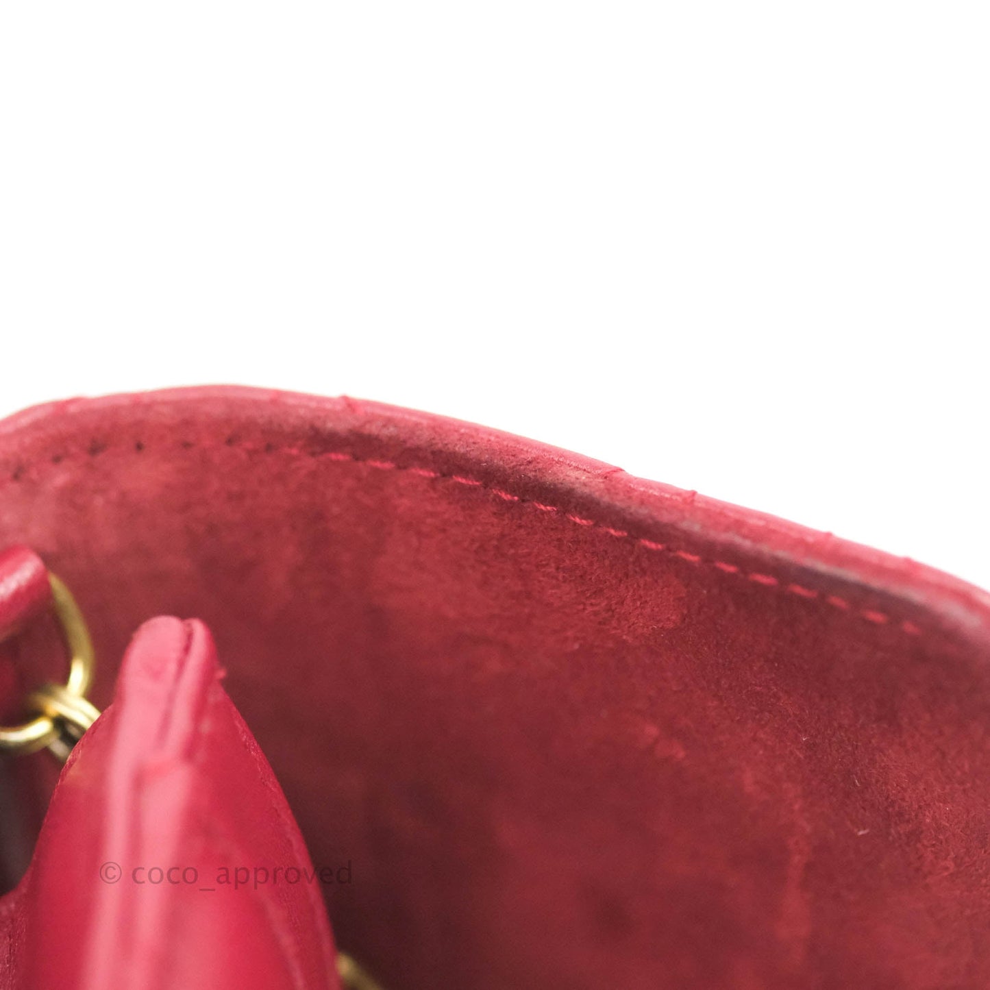 Dior DiorAddict WOC Red Lambskin Gold Hardware