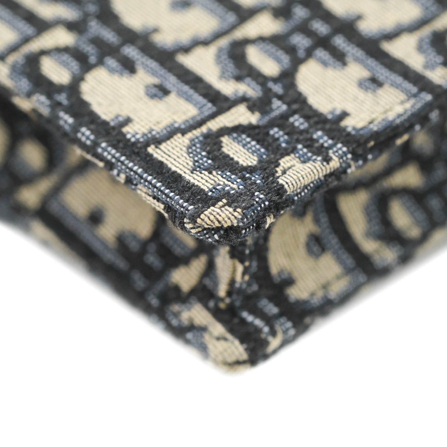 Christian Dior Blue Dior Oblique Jacquard Saddle Belt Pouch
