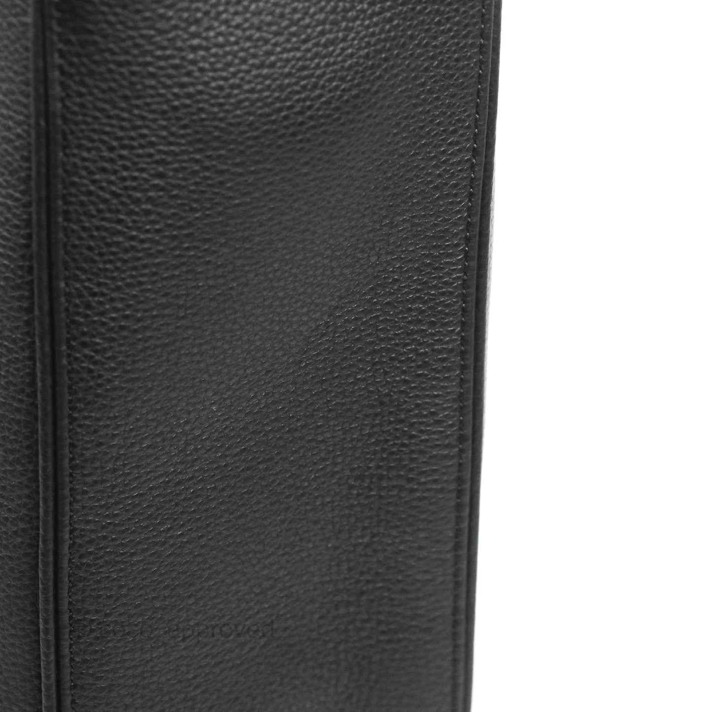 Dior Men's Saddle Tote Bag with Shoulder Strap Black Grained Leather