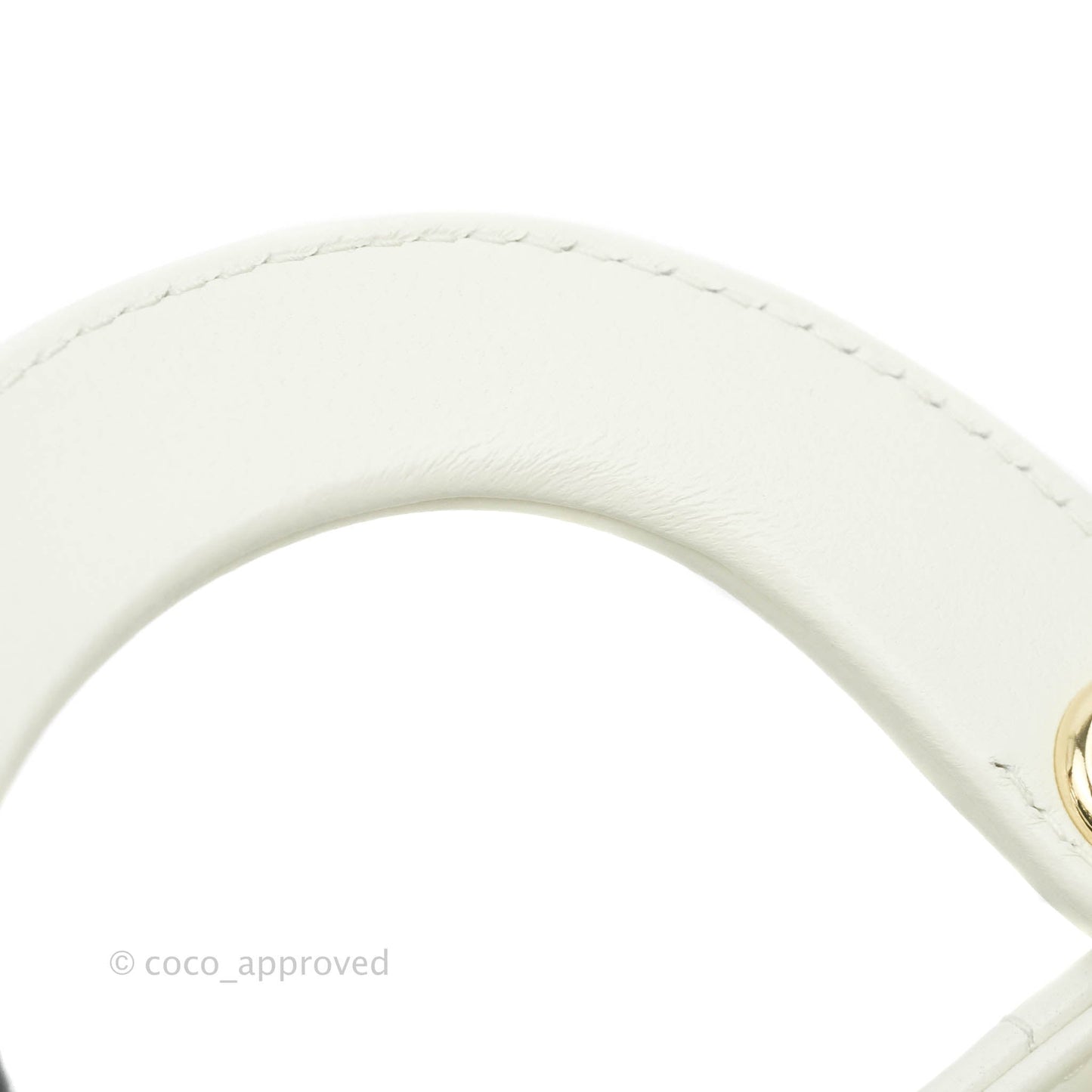 Christian Dior Micro Lady Dior Cannage Ivory White Lambskin Gold Hardware