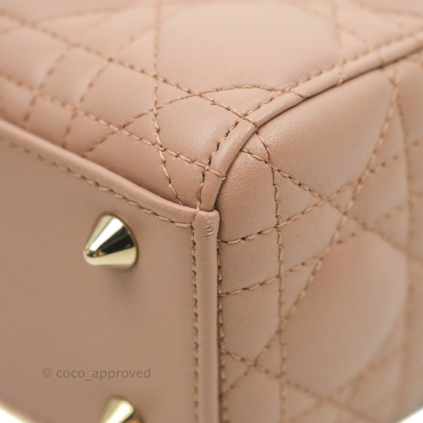 Christian Dior My ABCDior Lady Dior Fard Blush Lambskin Gold Hardware