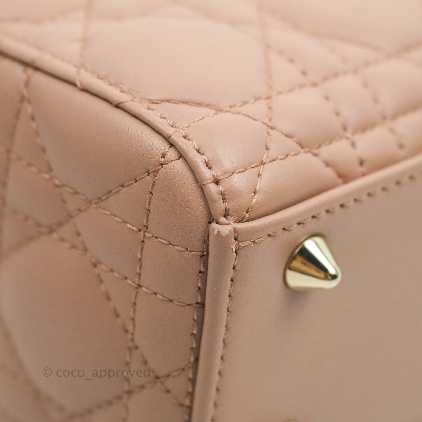 Christian Dior My ABCDior Lady Dior Fard Blush Lambskin Gold Hardware