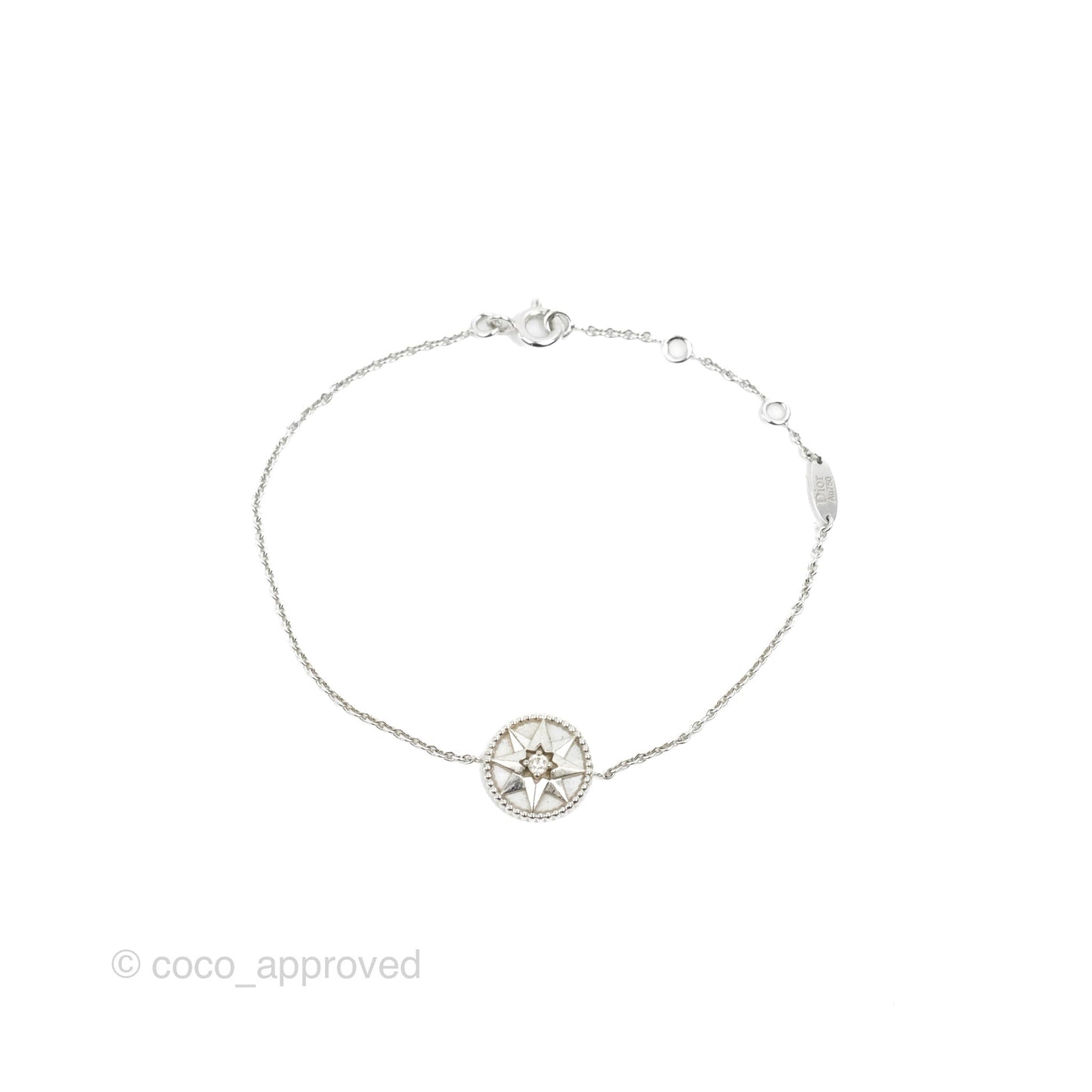 Dior Rose Des Vents Bracelet Diamonds/Mother of Pearl White Gold