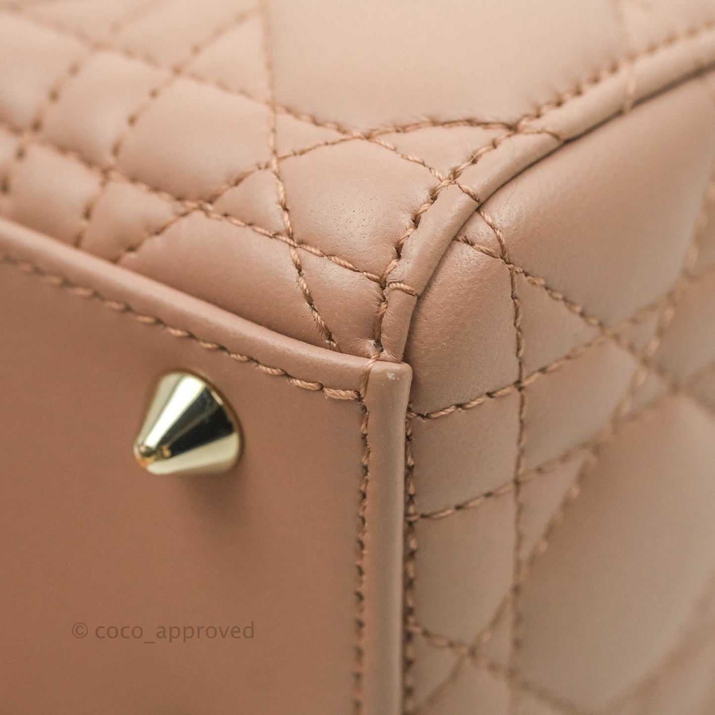 Christian Dior My ABCDior Lady Dior Fard Blush Lambskin Gold Hardware