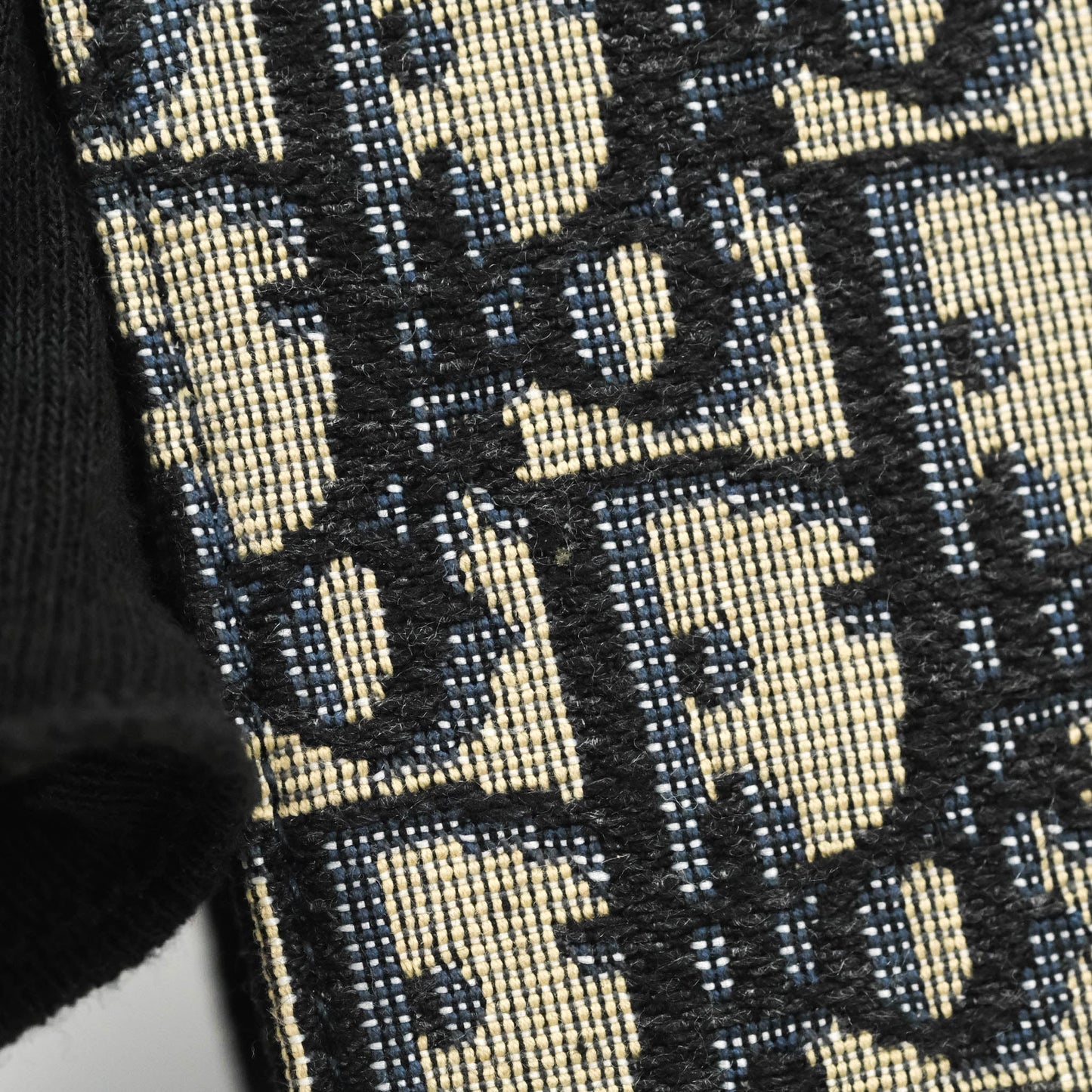 Christian Dior Blue Dior Oblique Jacquard Saddle Belt Pouch