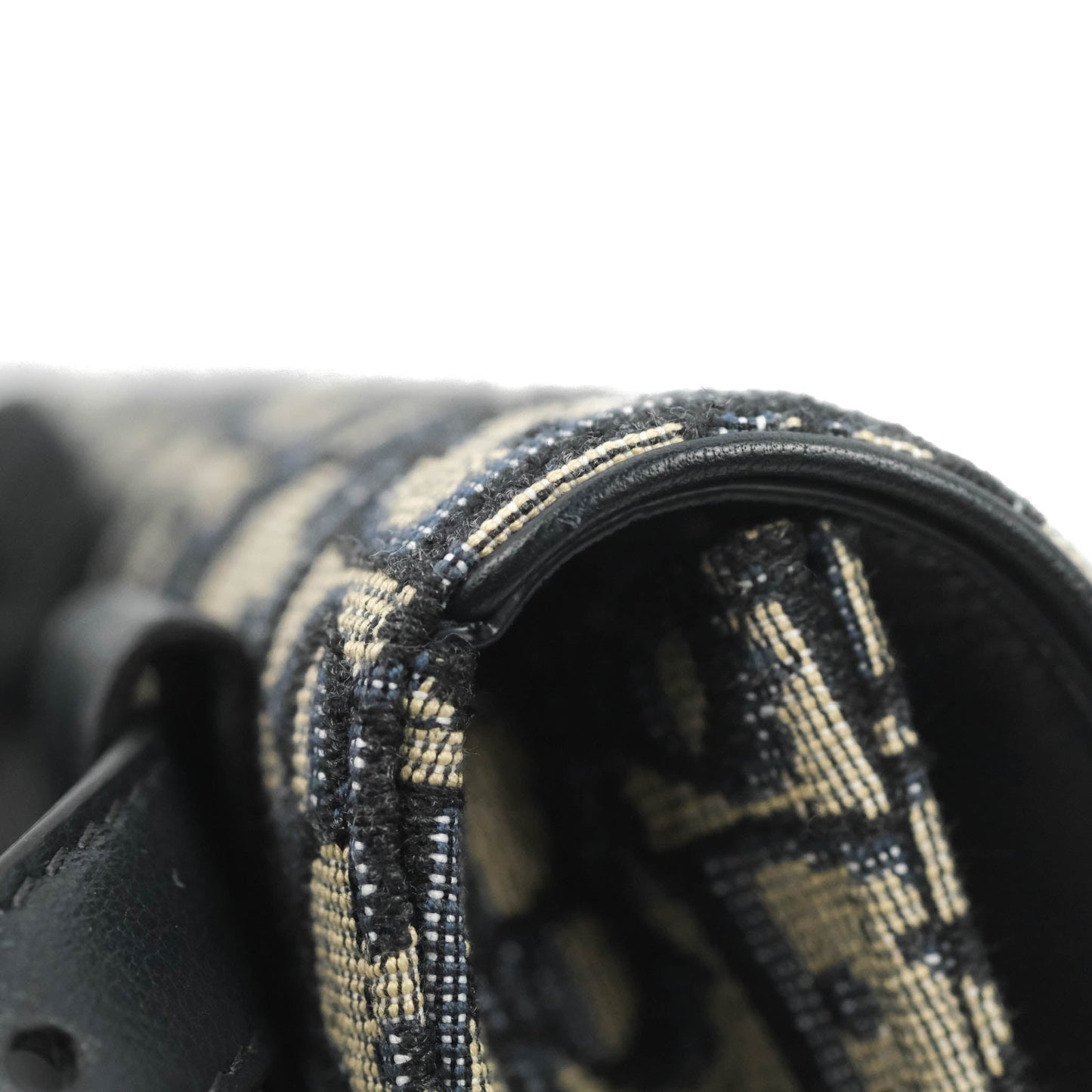 Christian Dior Blue Dior Oblique Jacquard Saddle Belt Pouch