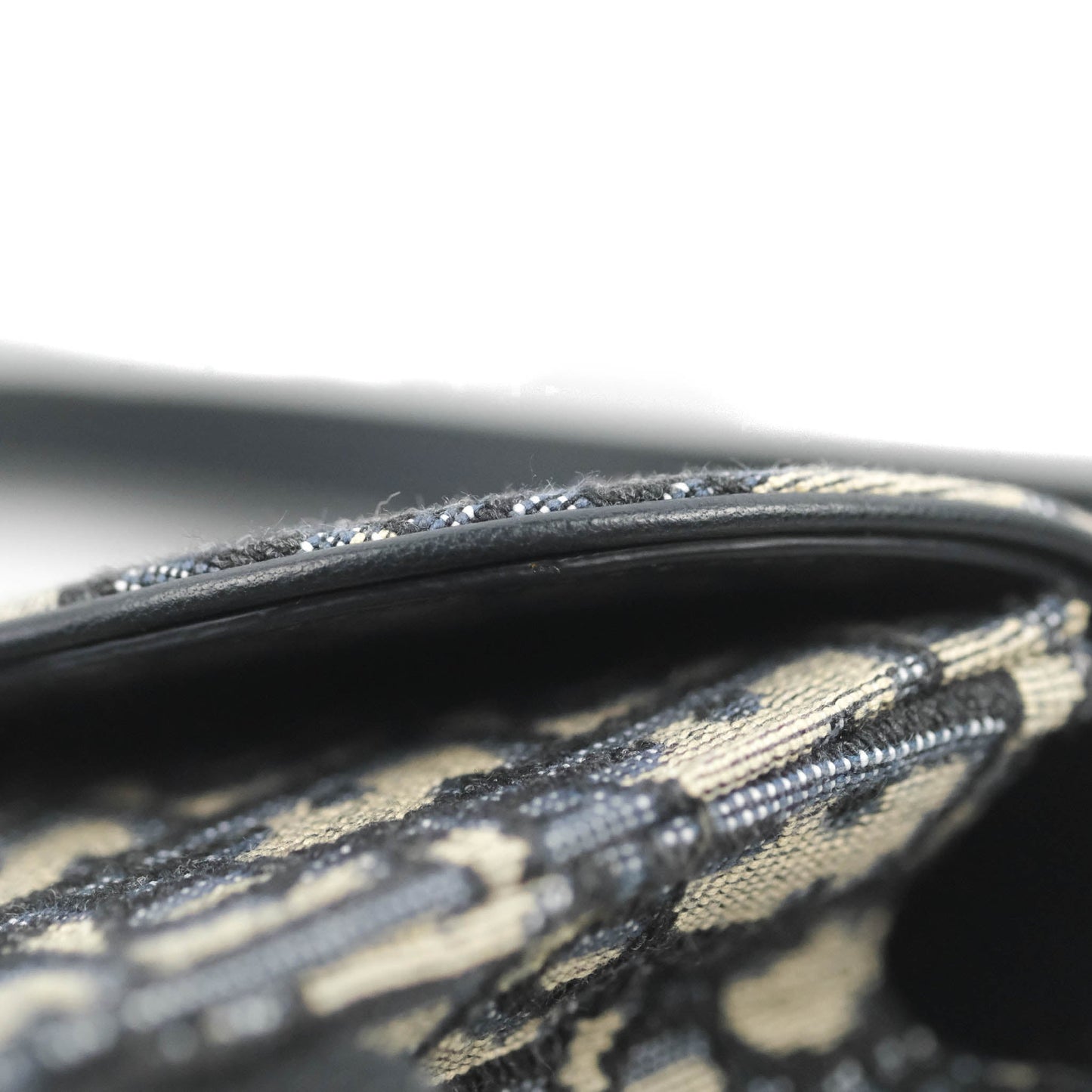 Christian Dior Blue Dior Oblique Jacquard Saddle Belt Pouch