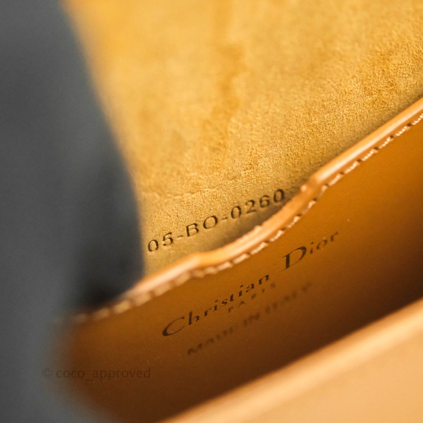 Dior Medium Bobby Bag Camel Calfskin Gold Hardware