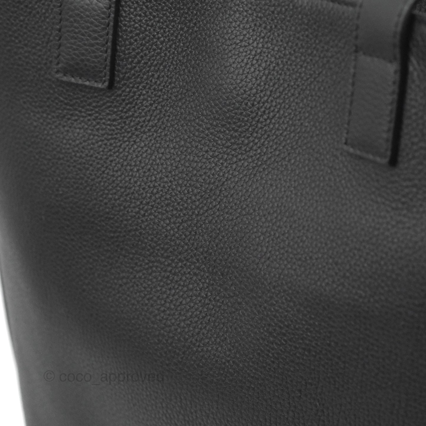 Dior Men's Saddle Tote Bag with Shoulder Strap Black Grained Leather