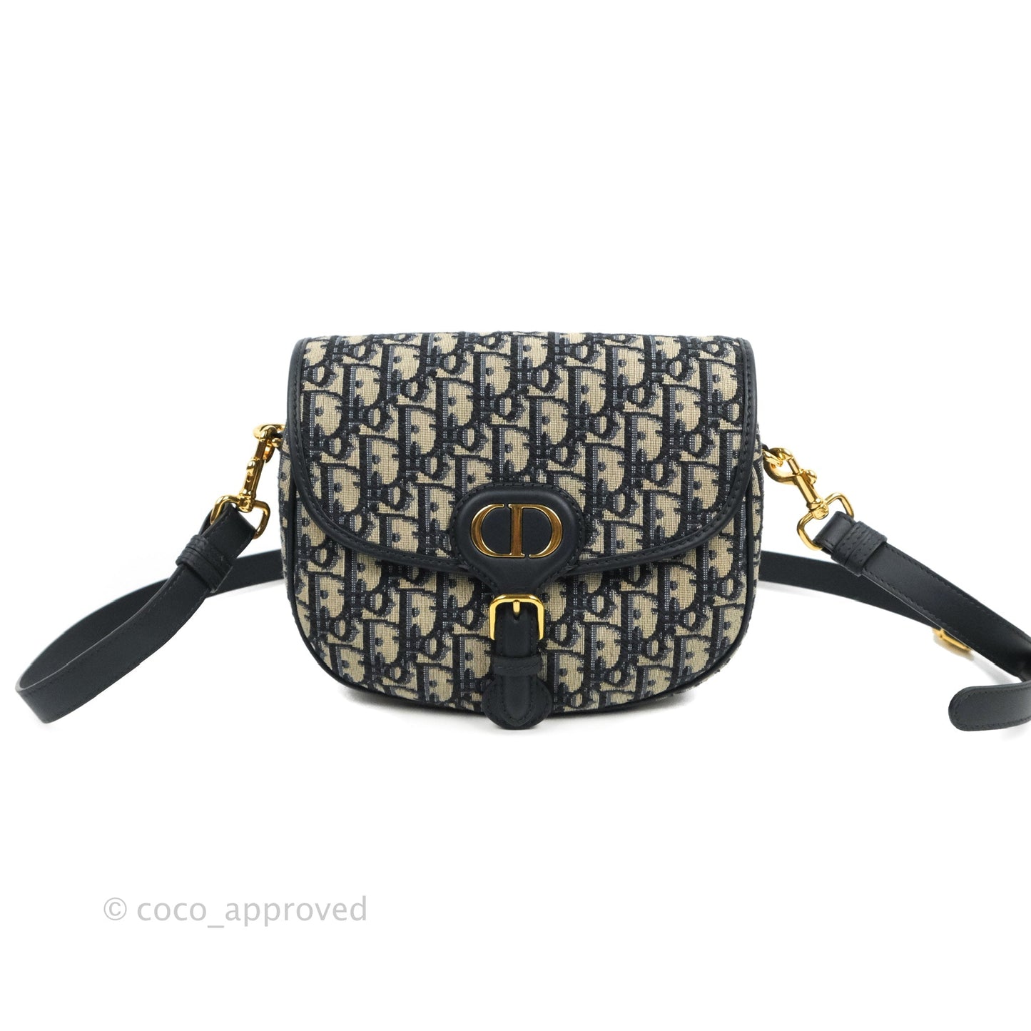 Dior Medium Bobby Bag Blue Oblique Jacquard Canvas