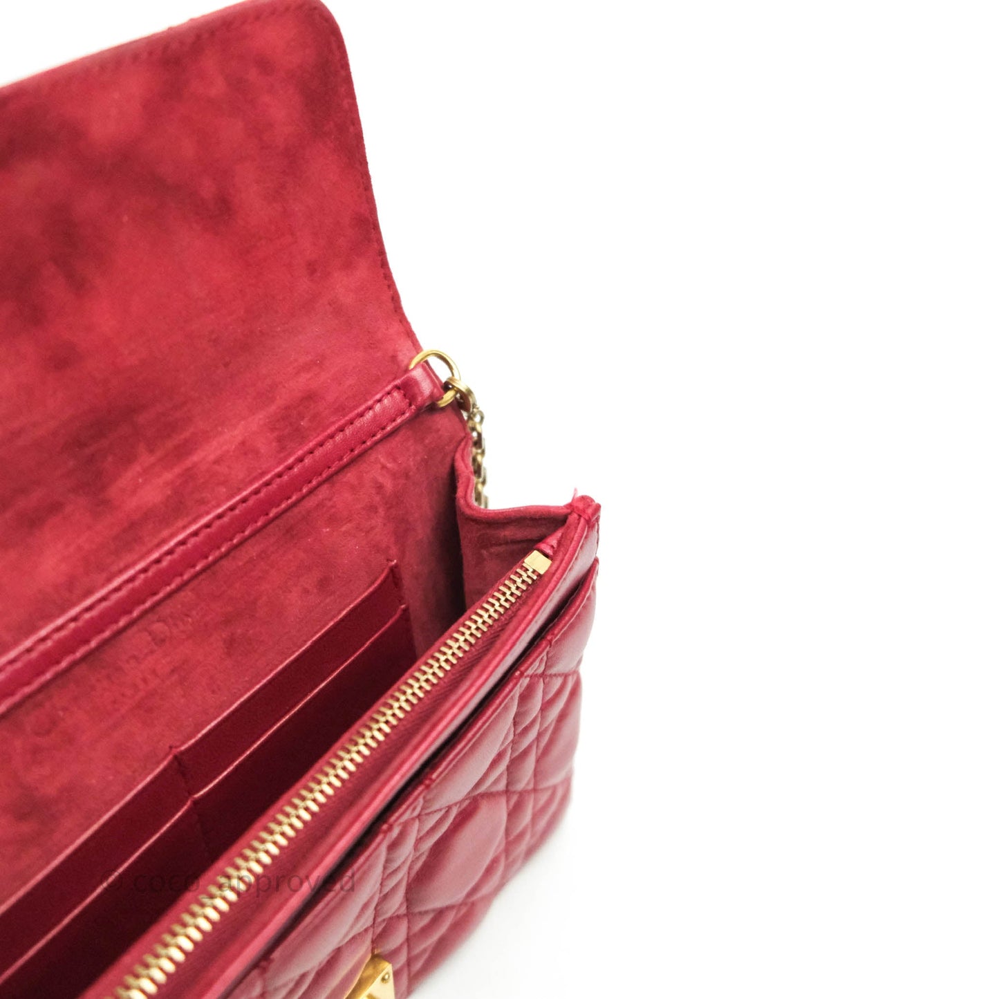 Dior DiorAddict WOC Red Lambskin Gold Hardware