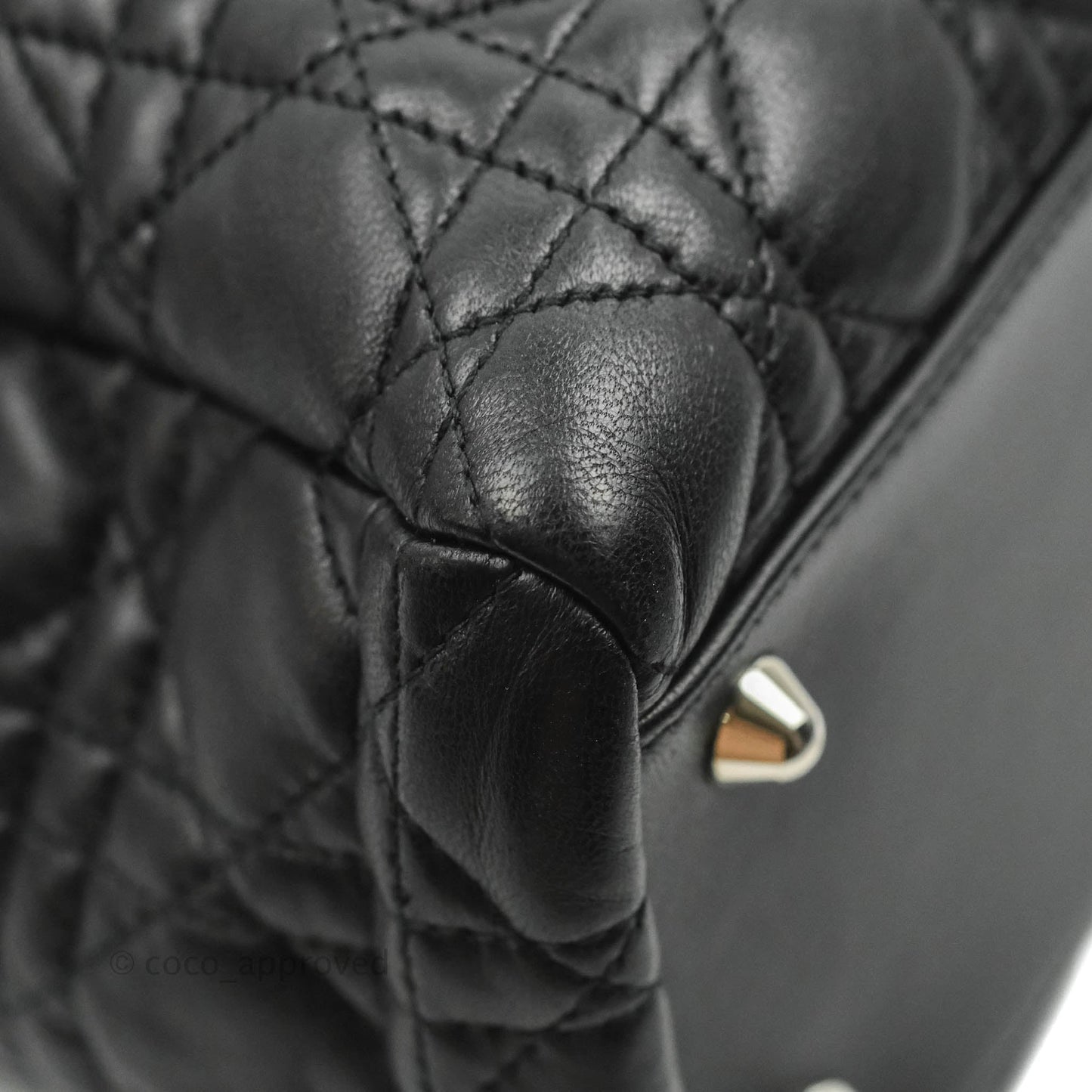 Christian Dior Lambskin Cannage Large Soft Shopping Tote Black