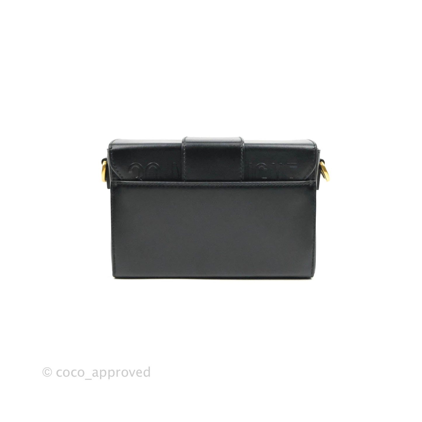 Christian Dior 30 Montaigne Box Bag Black Calfskin Gold Hardware