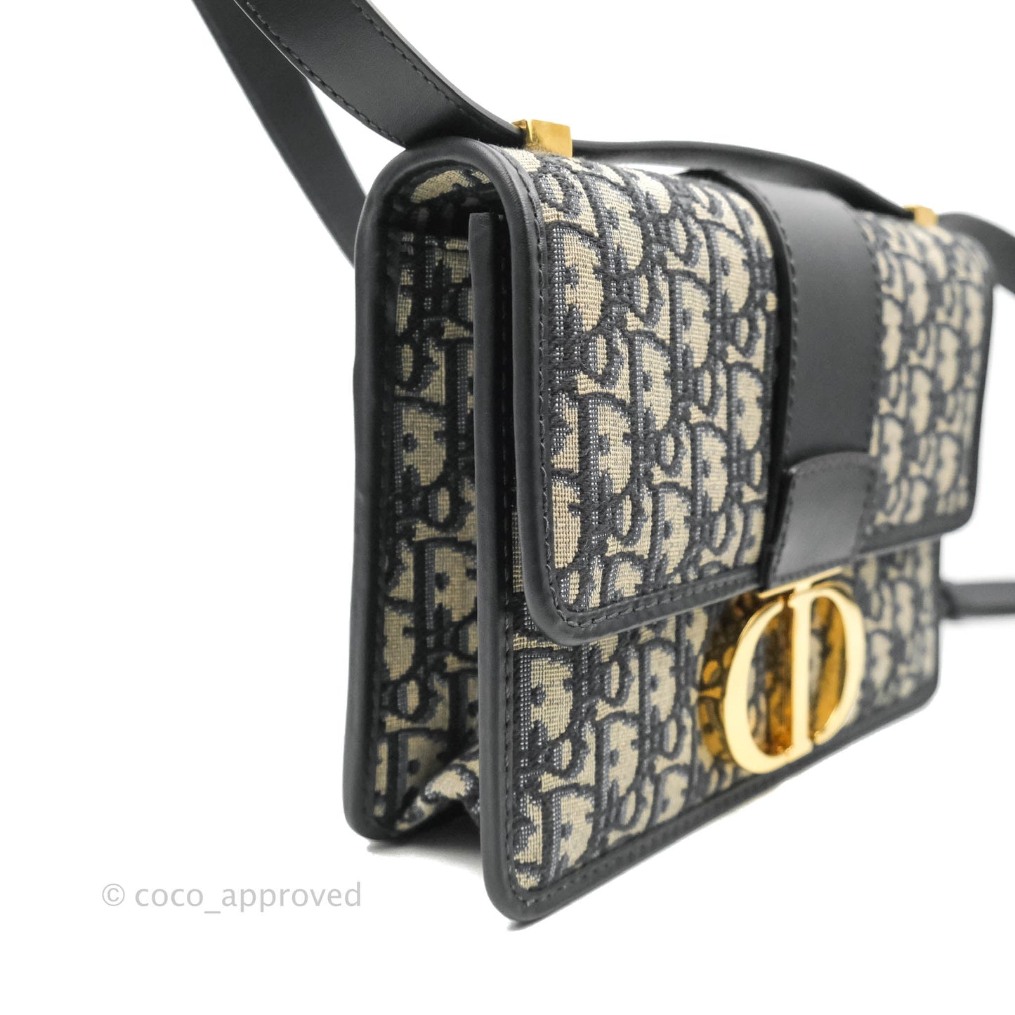 Dior 30 Montaigne Bag Blue Dior Oblique Jacquard