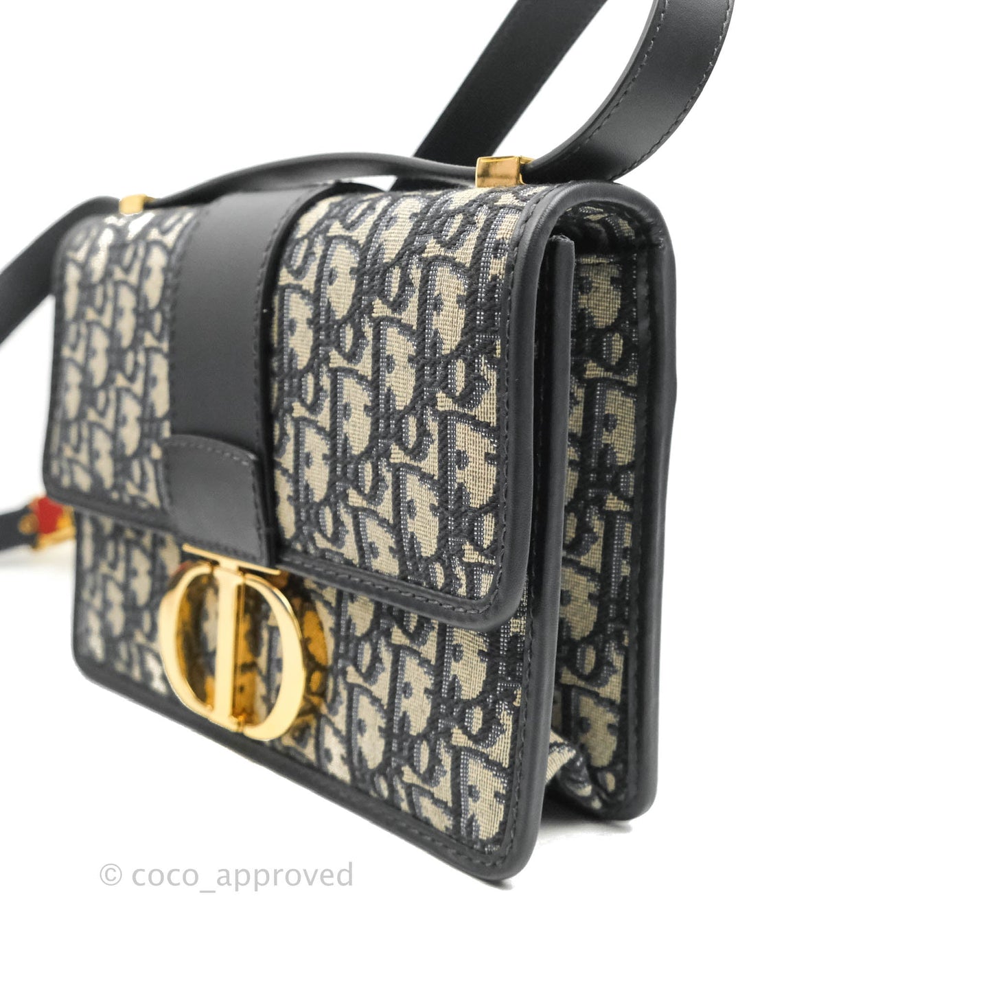 Dior 30 Montaigne Bag Blue Dior Oblique Jacquard