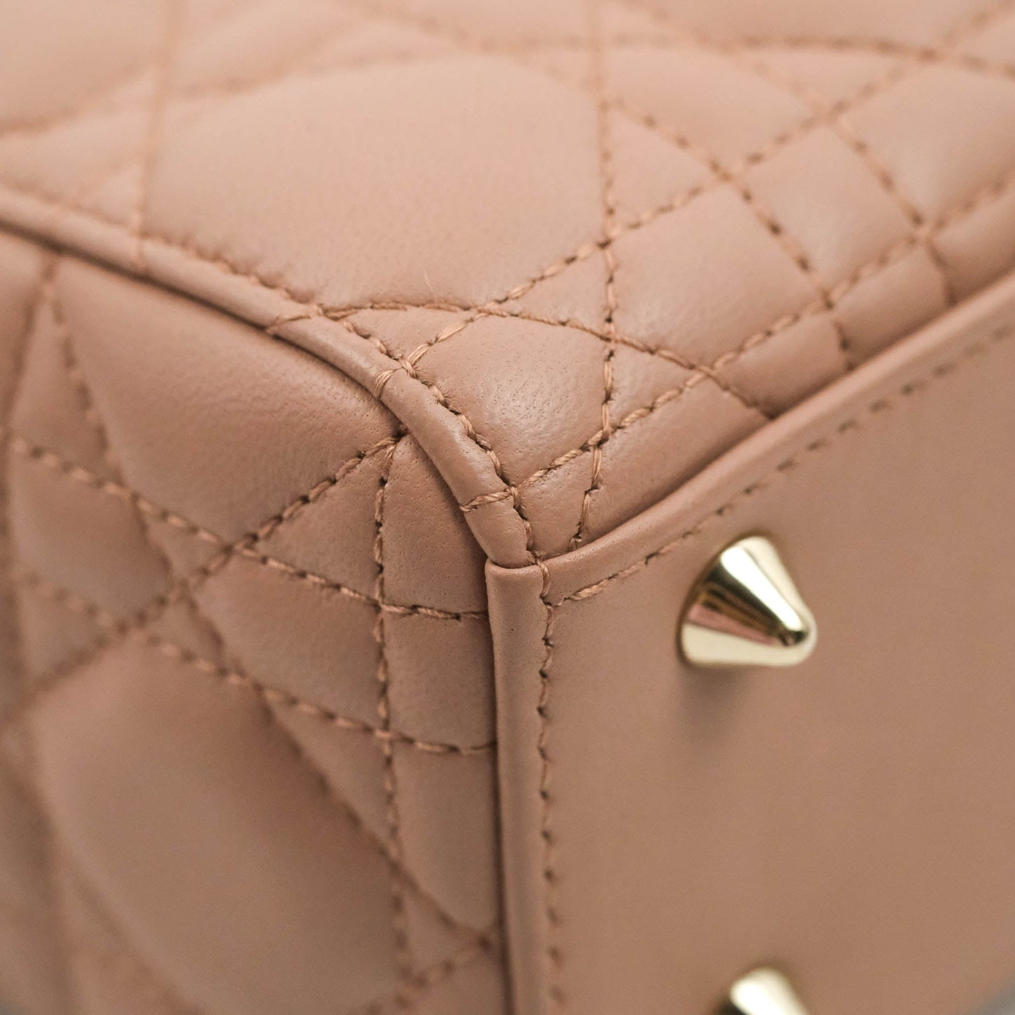 Christian Dior Lambskin My ABCDior Lady Dior Fard Gold Hardware