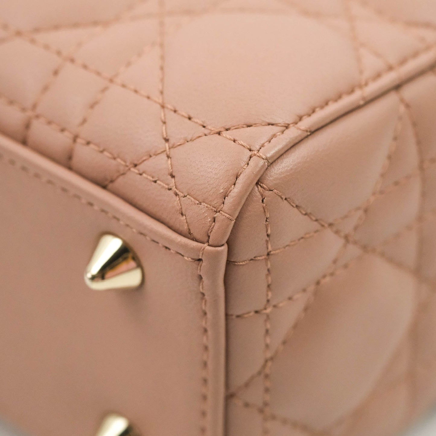 Christian Dior Lambskin My ABCDior Lady Dior Fard Gold Hardware