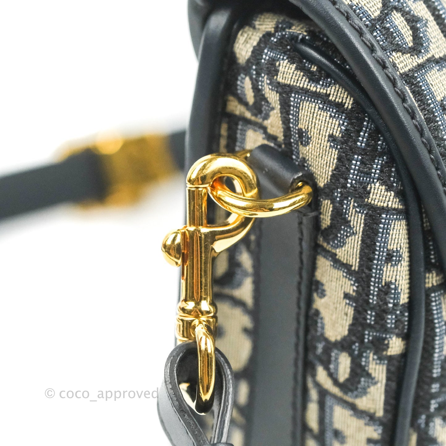 Dior Medium Bobby Bag Blue Oblique Jacquard Canvas