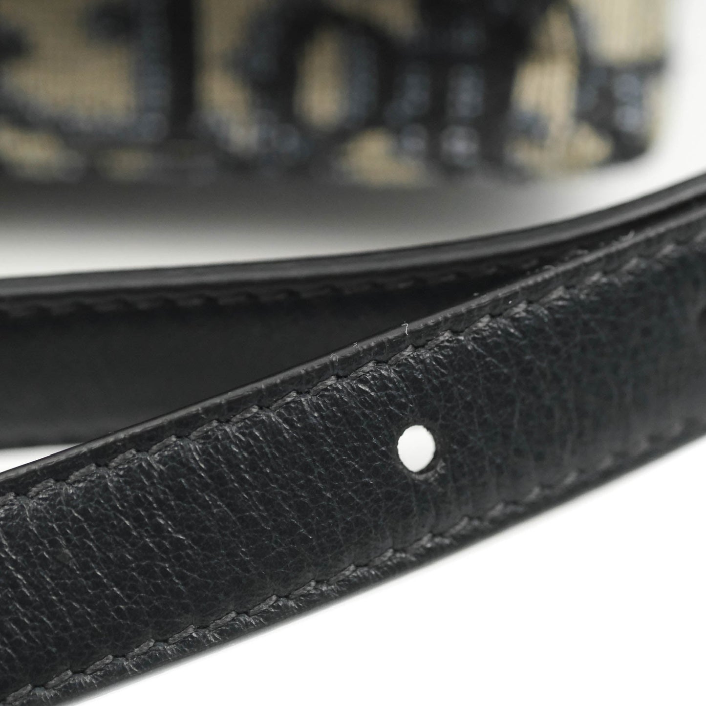 Christian Dior Blue Dior Oblique Jacquard Saddle Belt Pouch