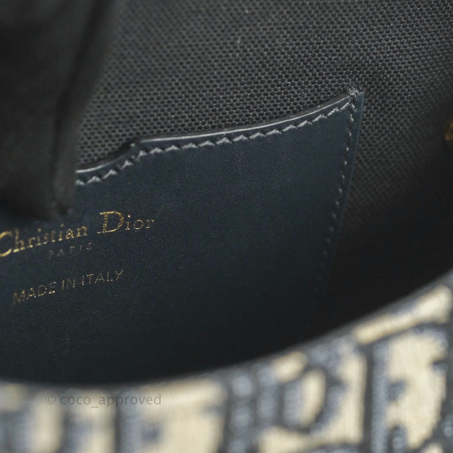 Dior Medium Bobby Bag Blue Oblique Jacquard Canvas