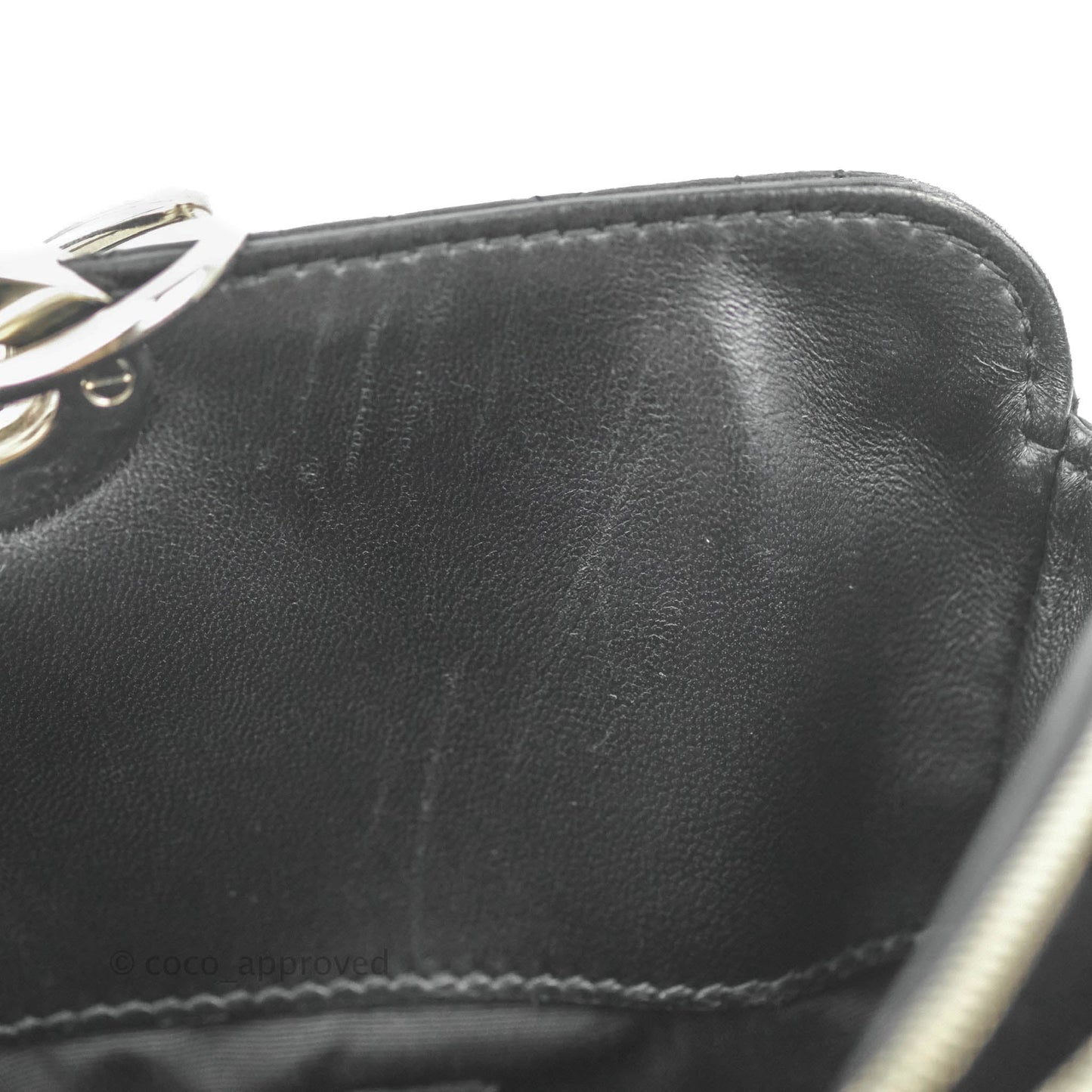 Christian Dior Lambskin Cannage Large Soft Shopping Tote Black