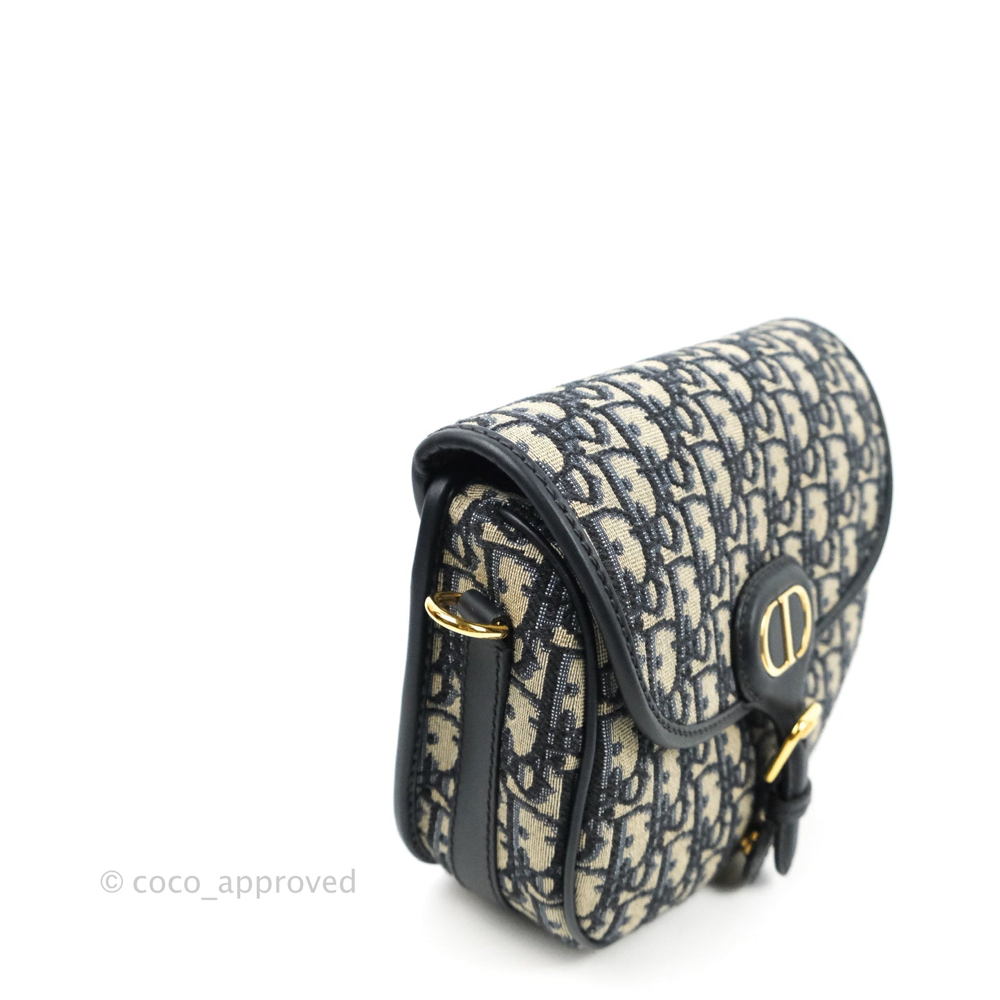 Dior Medium Bobby Bag Blue Oblique Jacquard Canvas