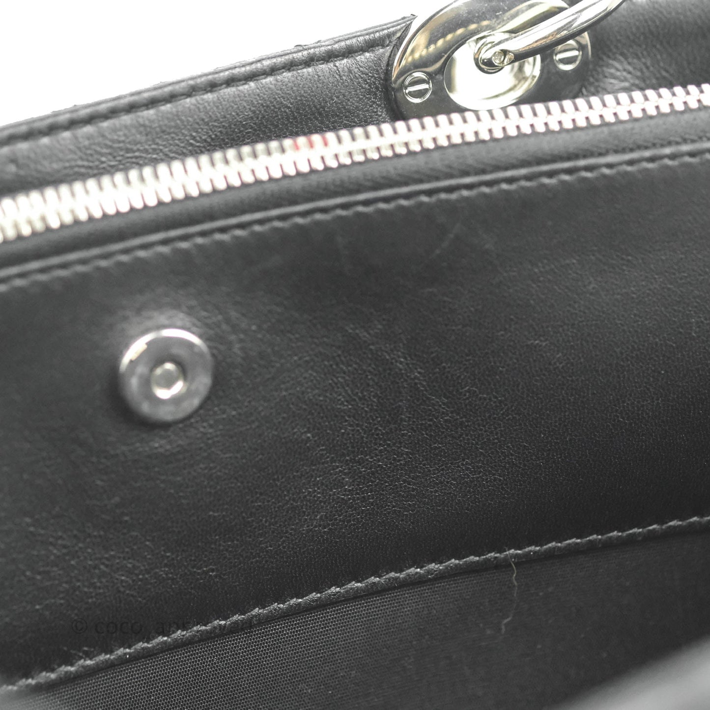 Christian Dior Lambskin Cannage Large Soft Shopping Tote Black