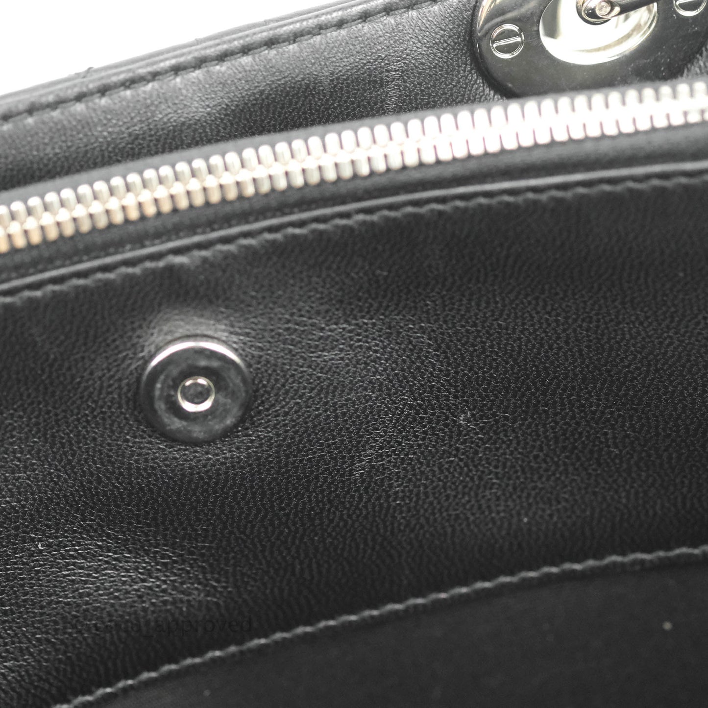 Christian Dior Lambskin Cannage Large Soft Shopping Tote Black