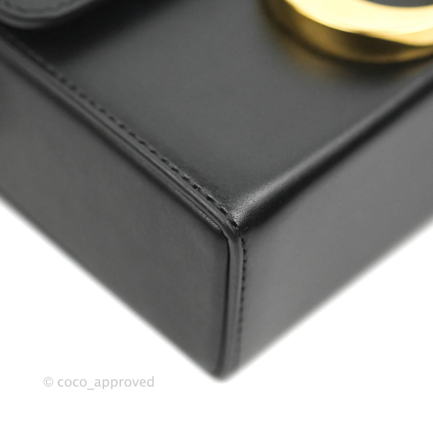 Christian Dior 30 Montaigne Box Bag Black Calfskin Gold Hardware