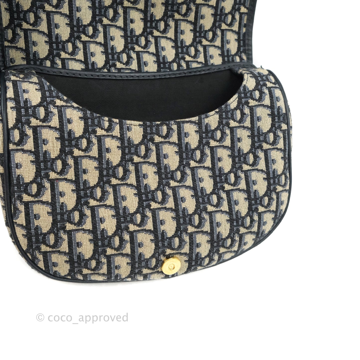 Dior Medium Bobby Bag Blue Oblique Jacquard Canvas