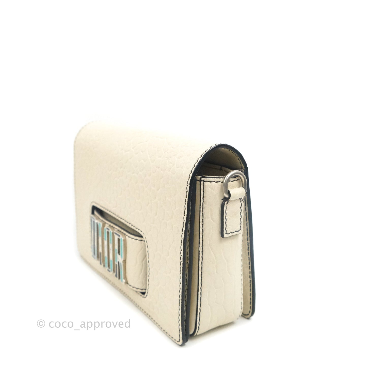 Dior Mosaic Dio(r)evolution Shoulder Bag White Calfskin