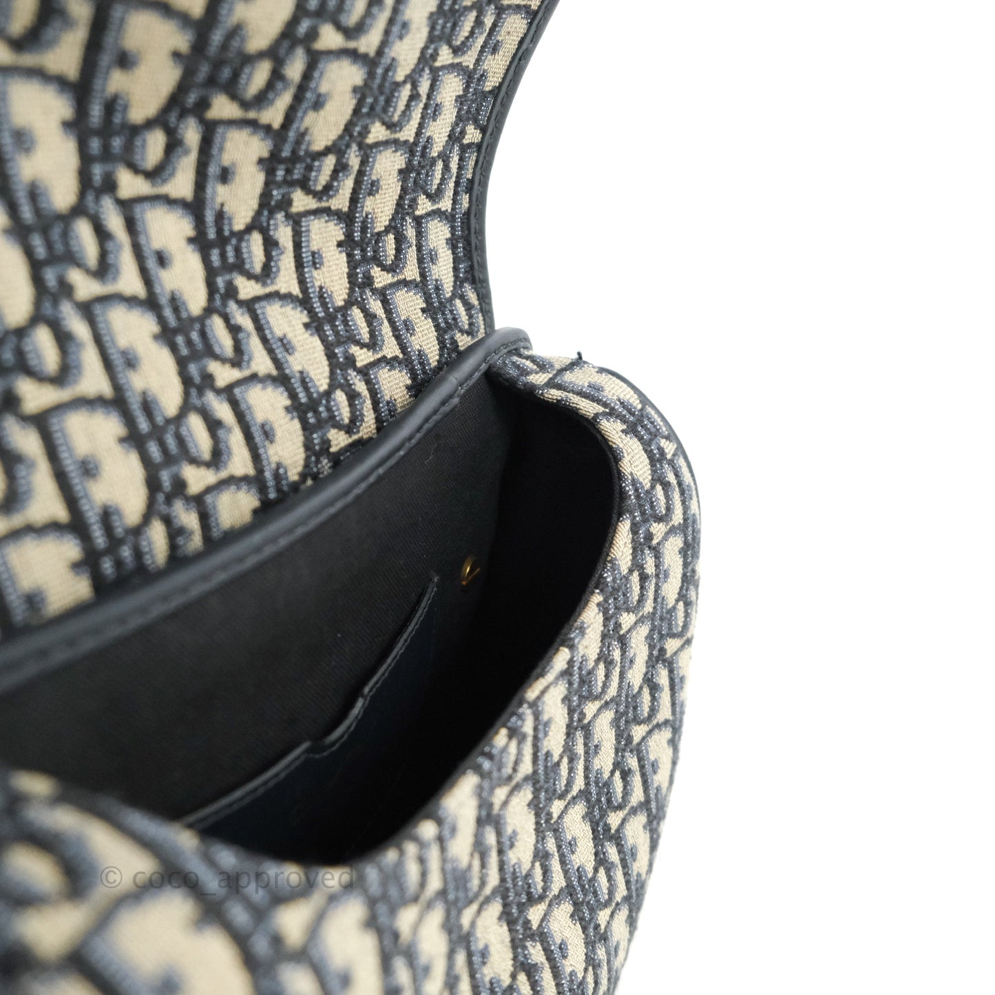 Dior Medium Bobby Bag Blue Oblique Jacquard Canvas