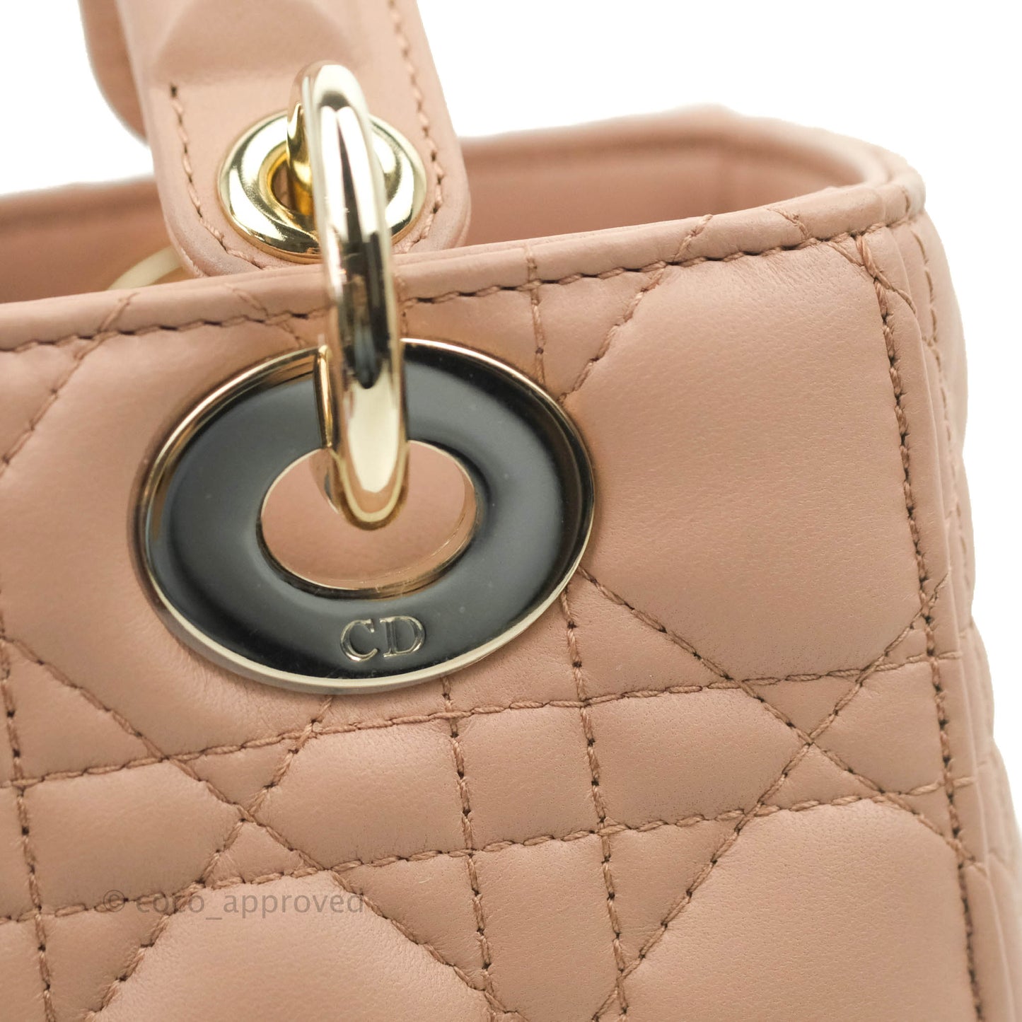 Christian Dior My ABCDior Lady Dior Fard Blush Lambskin Gold Hardware