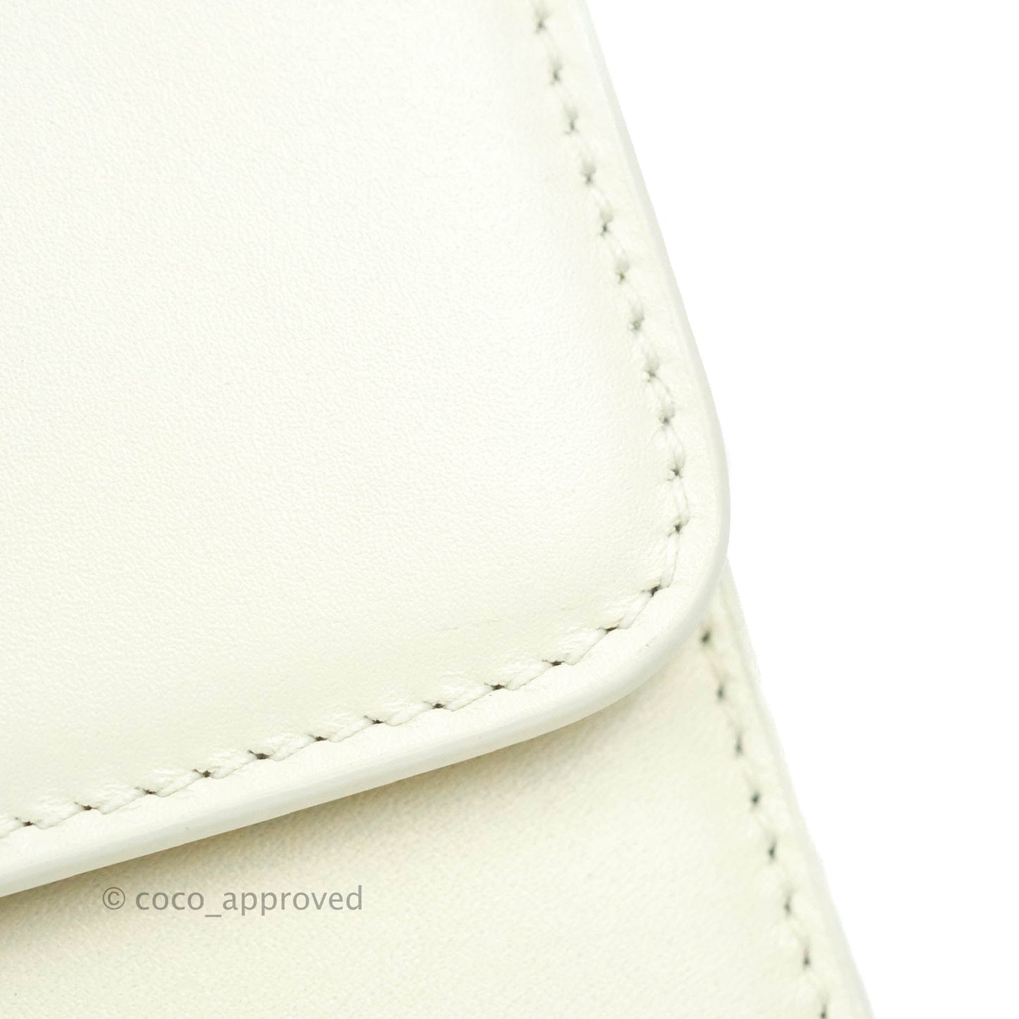 Christian Dior 30 Montaigne Bag White Calfskin Gold Hardware