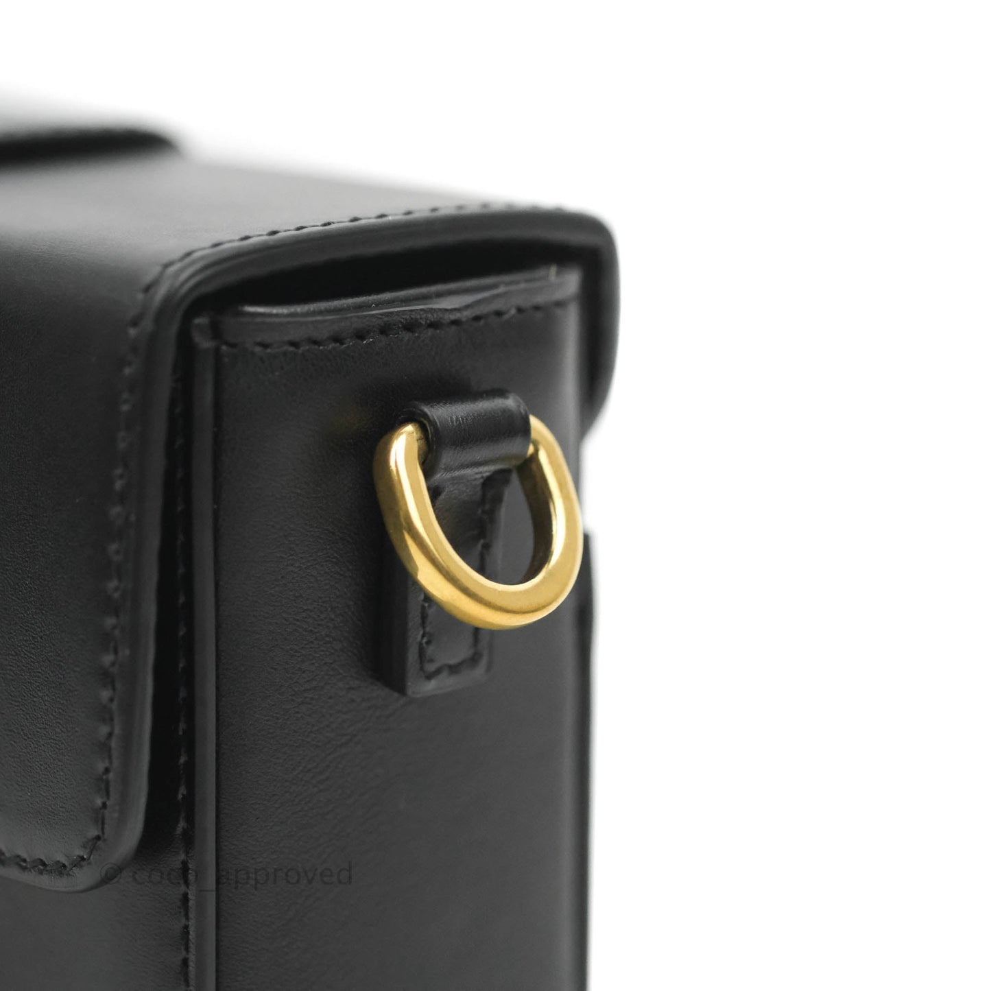 Christian Dior 30 Montaigne Box Bag Black Calfskin Gold Hardware