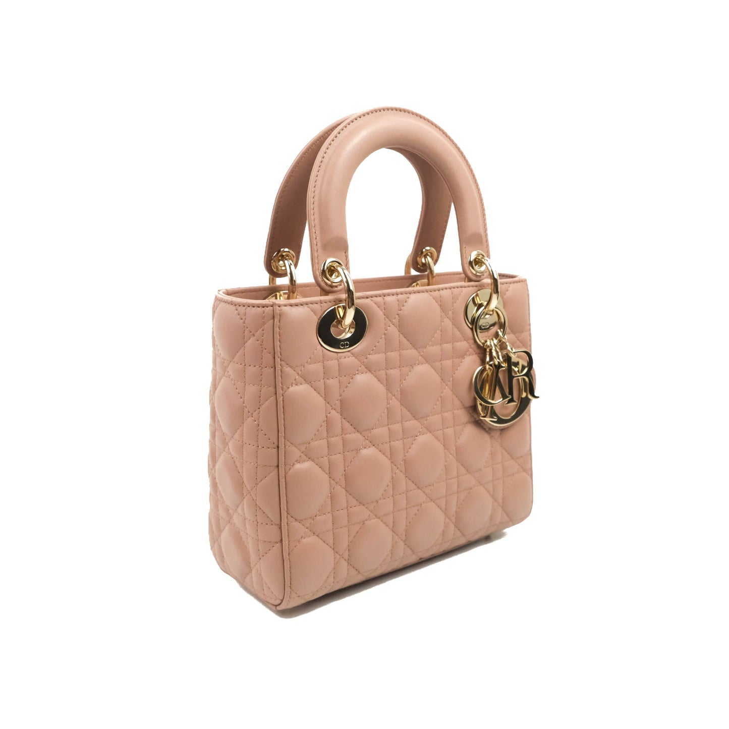 Christian Dior Lambskin My ABCDior Lady Dior Fard Gold Hardware