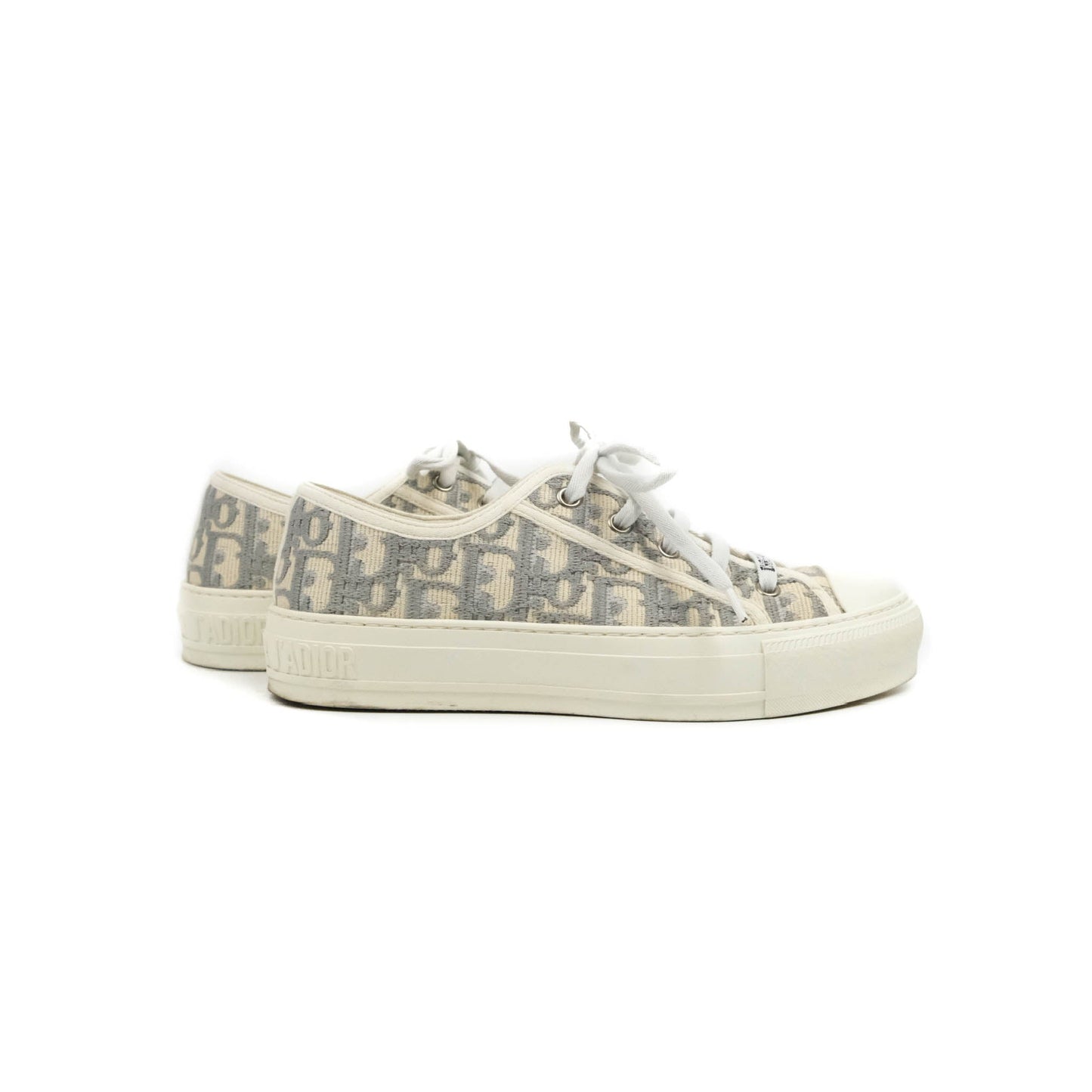 Christian Dior Walk'n' Dior Gray Dior Oblique Sneaker Size 36