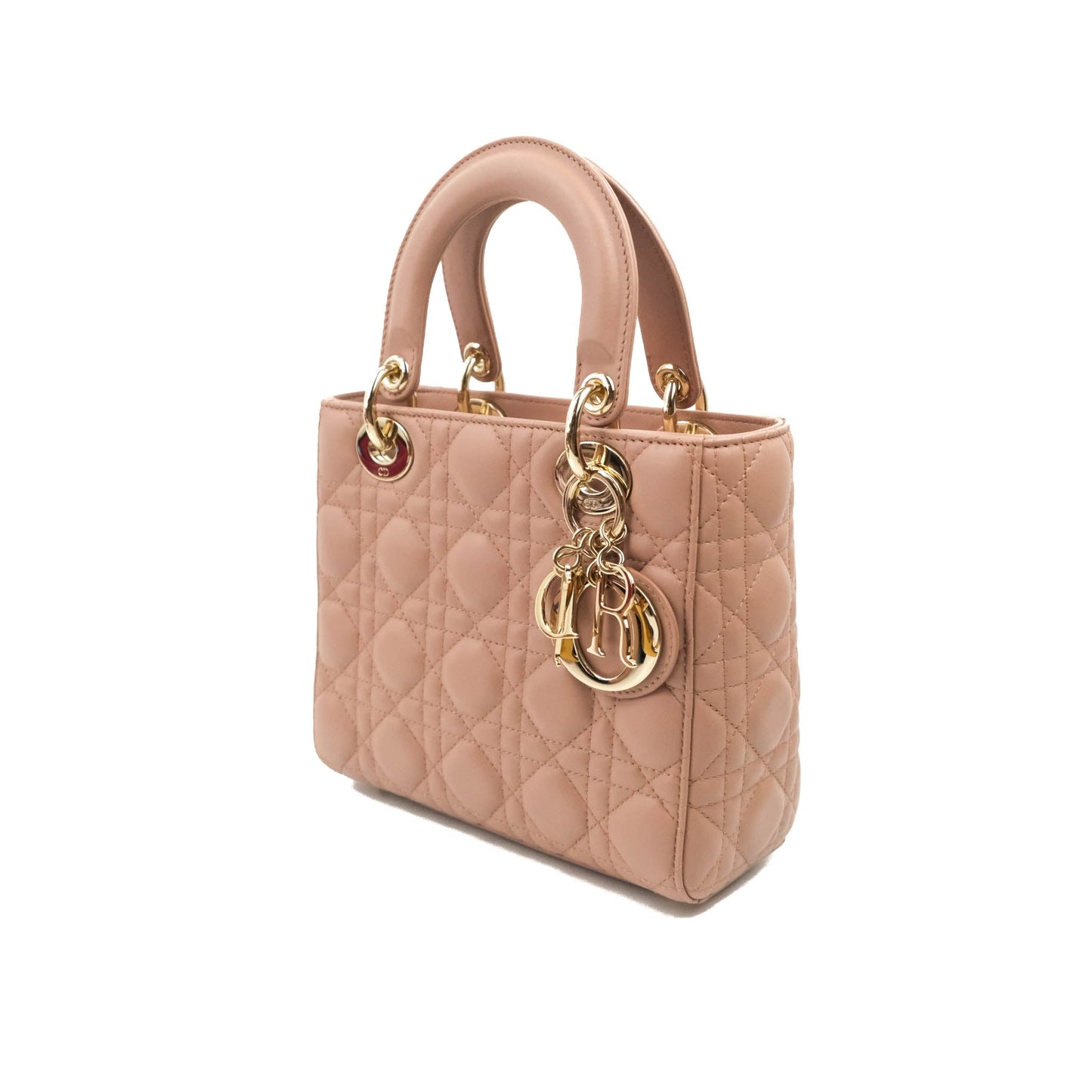 Christian Dior Lambskin My ABCDior Lady Dior Fard Gold Hardware
