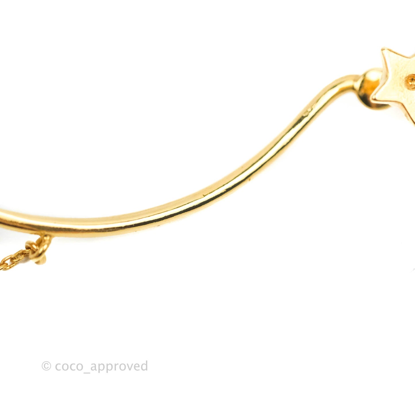 Christian Dior Perles De Désir Ladies Yellow Gold Long Drop Single Detachable Earring