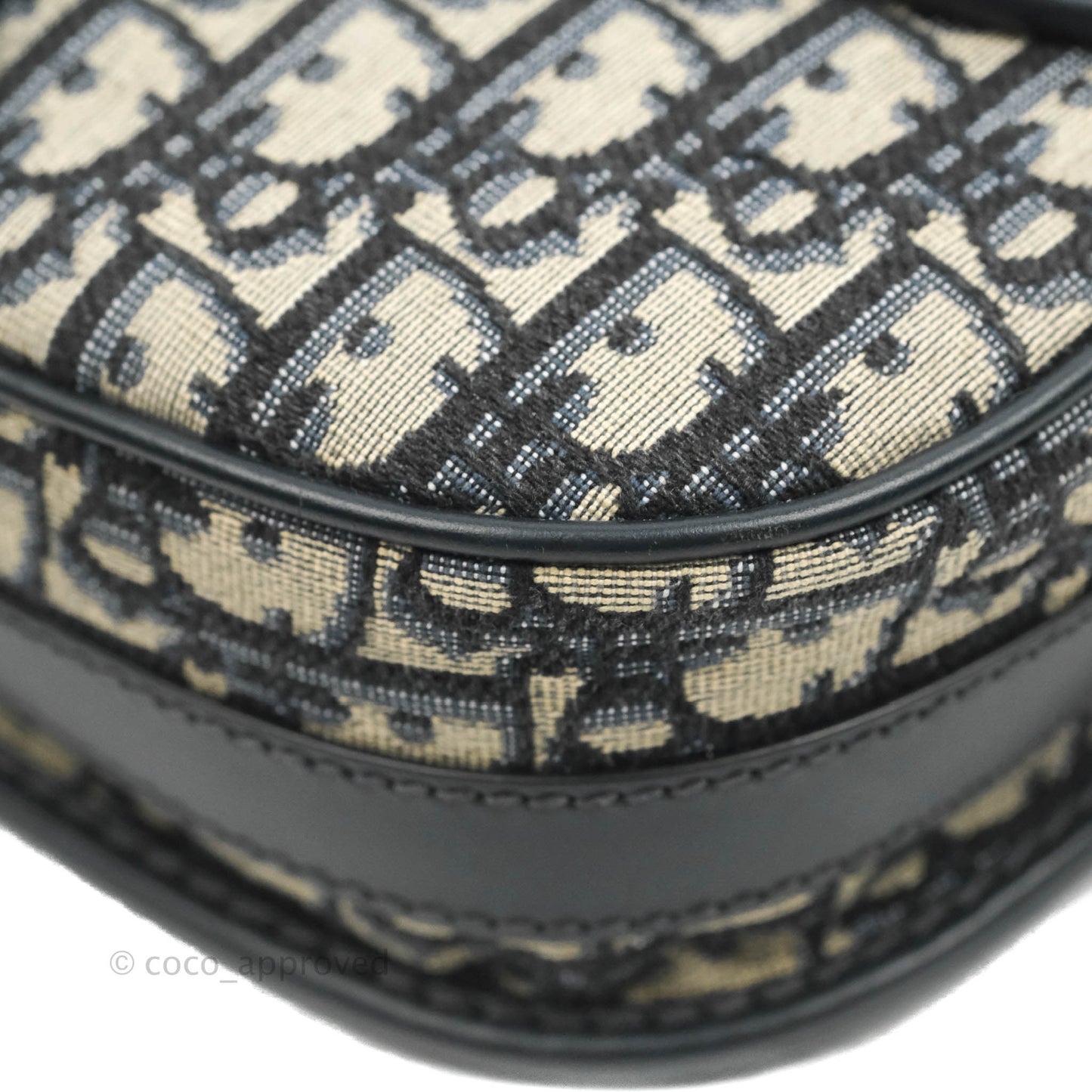 Dior Medium Bobby Bag Blue Oblique Jacquard Canvas