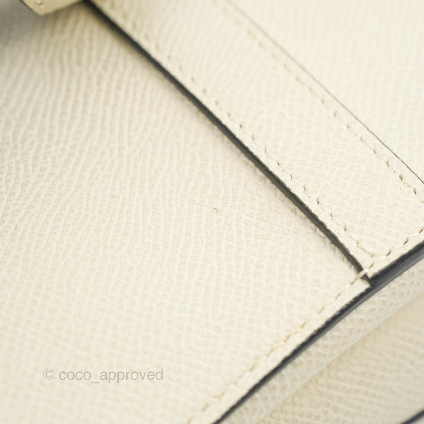 Christian Dior Mini Saddle Bag White Grained Calfskin Gold Hardware