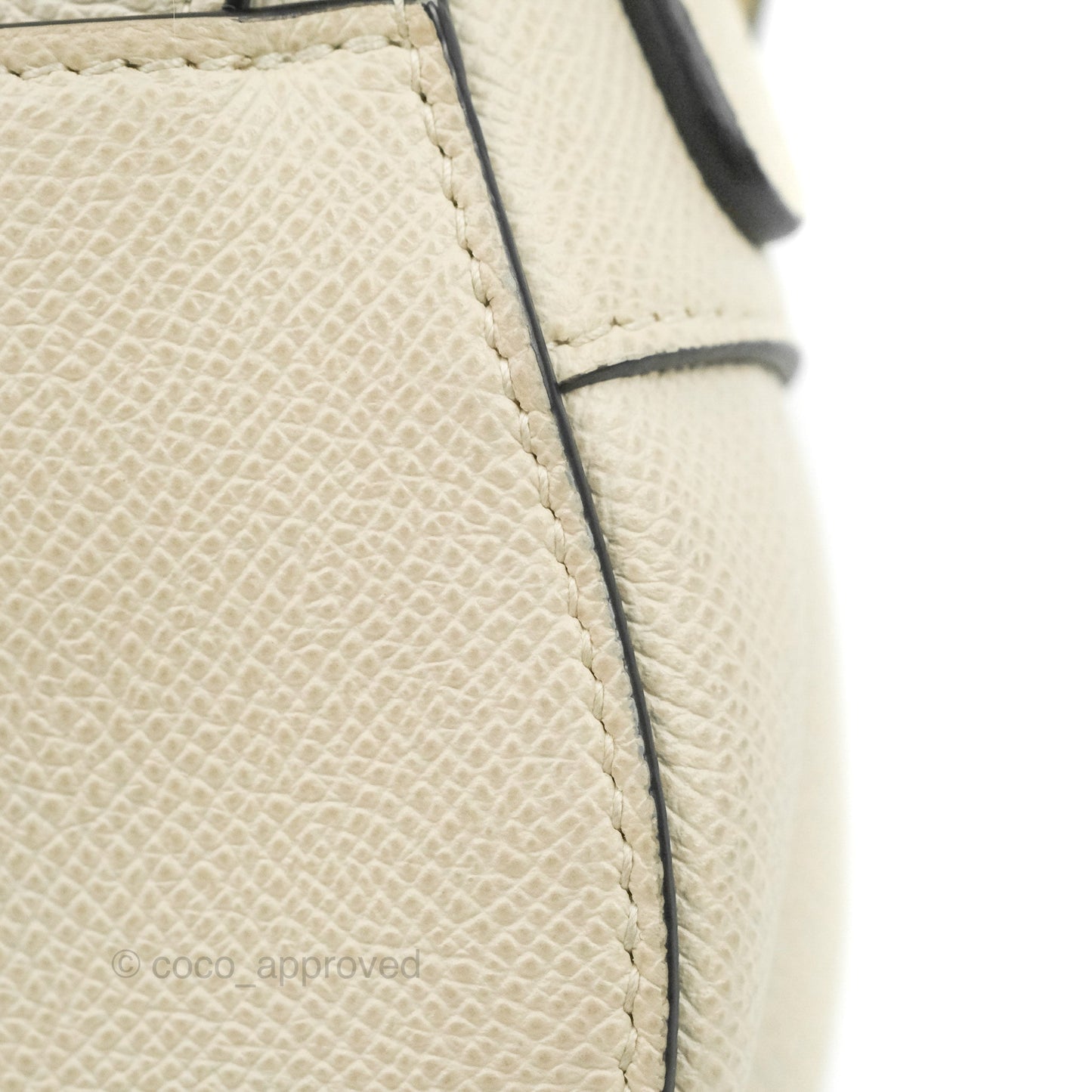 Christian Dior Mini Saddle Bag White Grained Calfskin Gold Hardware