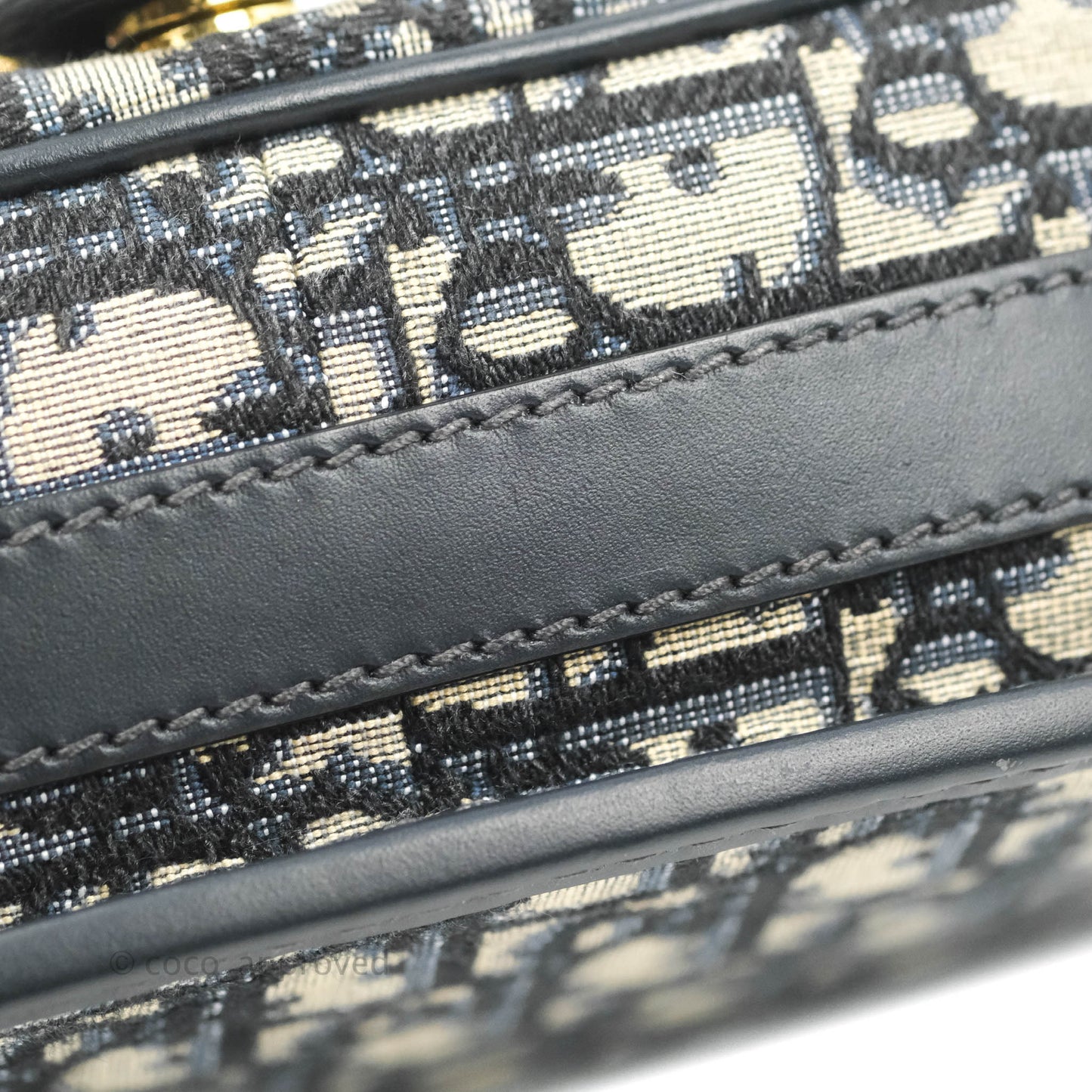 Dior Medium Bobby Bag Blue Oblique Jacquard Canvas