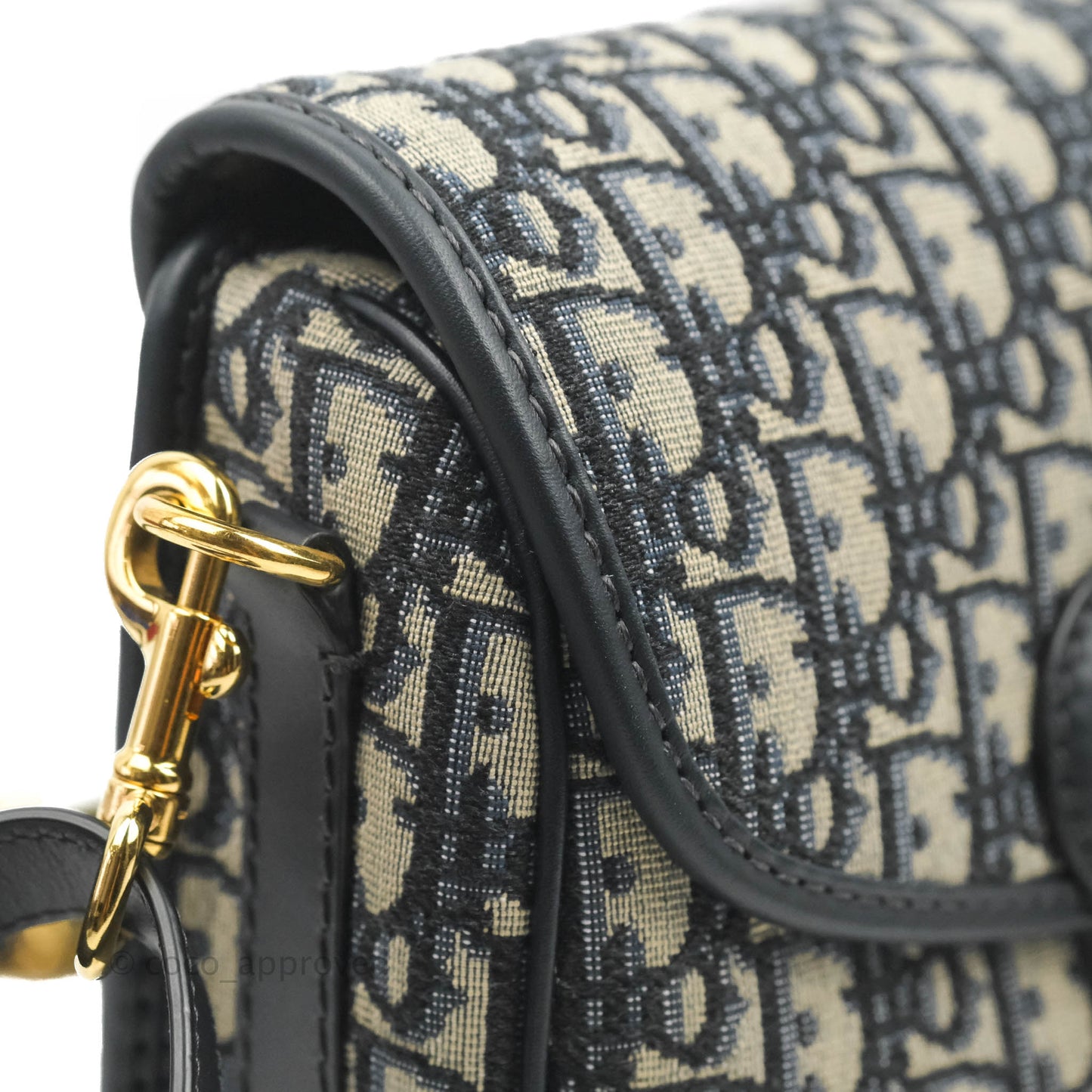 Dior Medium Bobby Bag Blue Oblique Jacquard Canvas