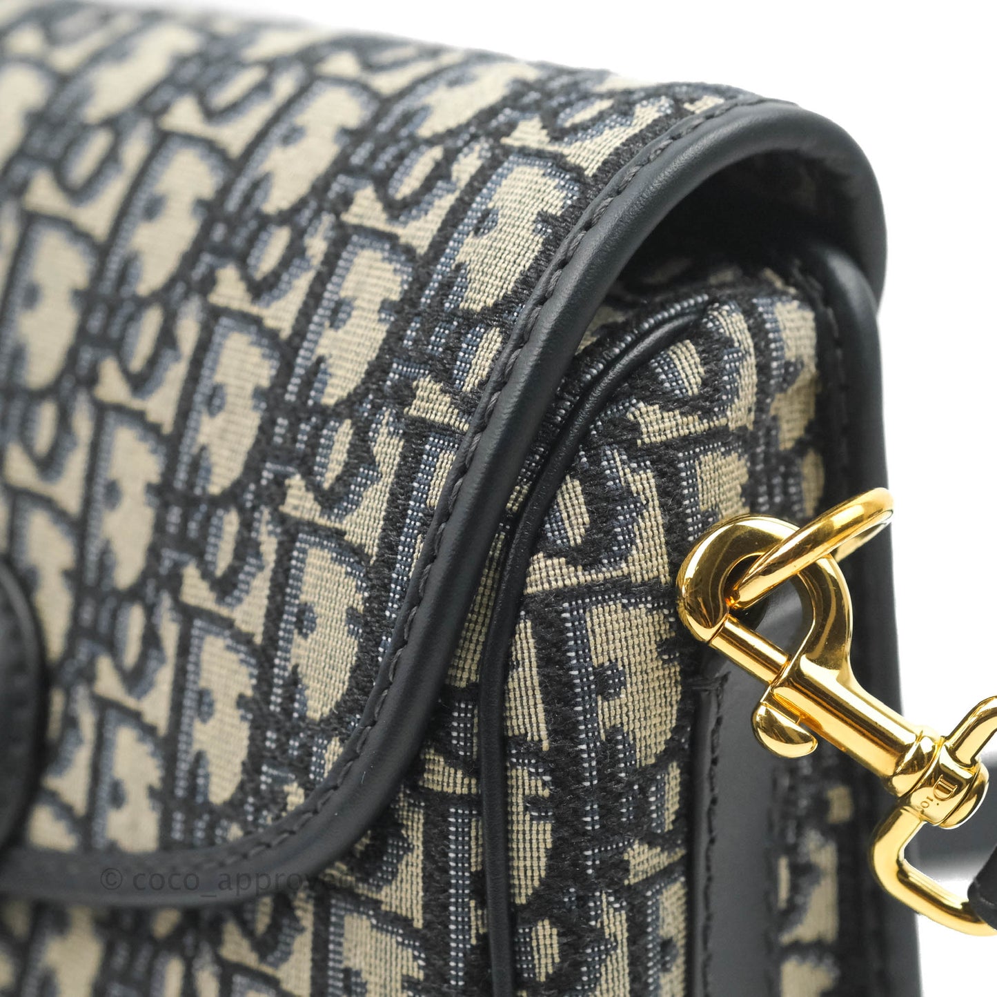 Dior Medium Bobby Bag Blue Oblique Jacquard Canvas