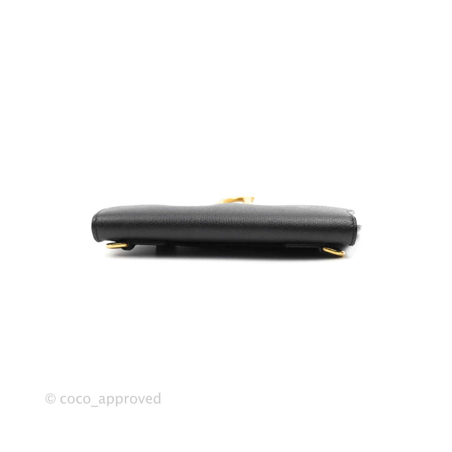 Christian Dior Saddle Belt Bag Black Calfskin Gold Hardware