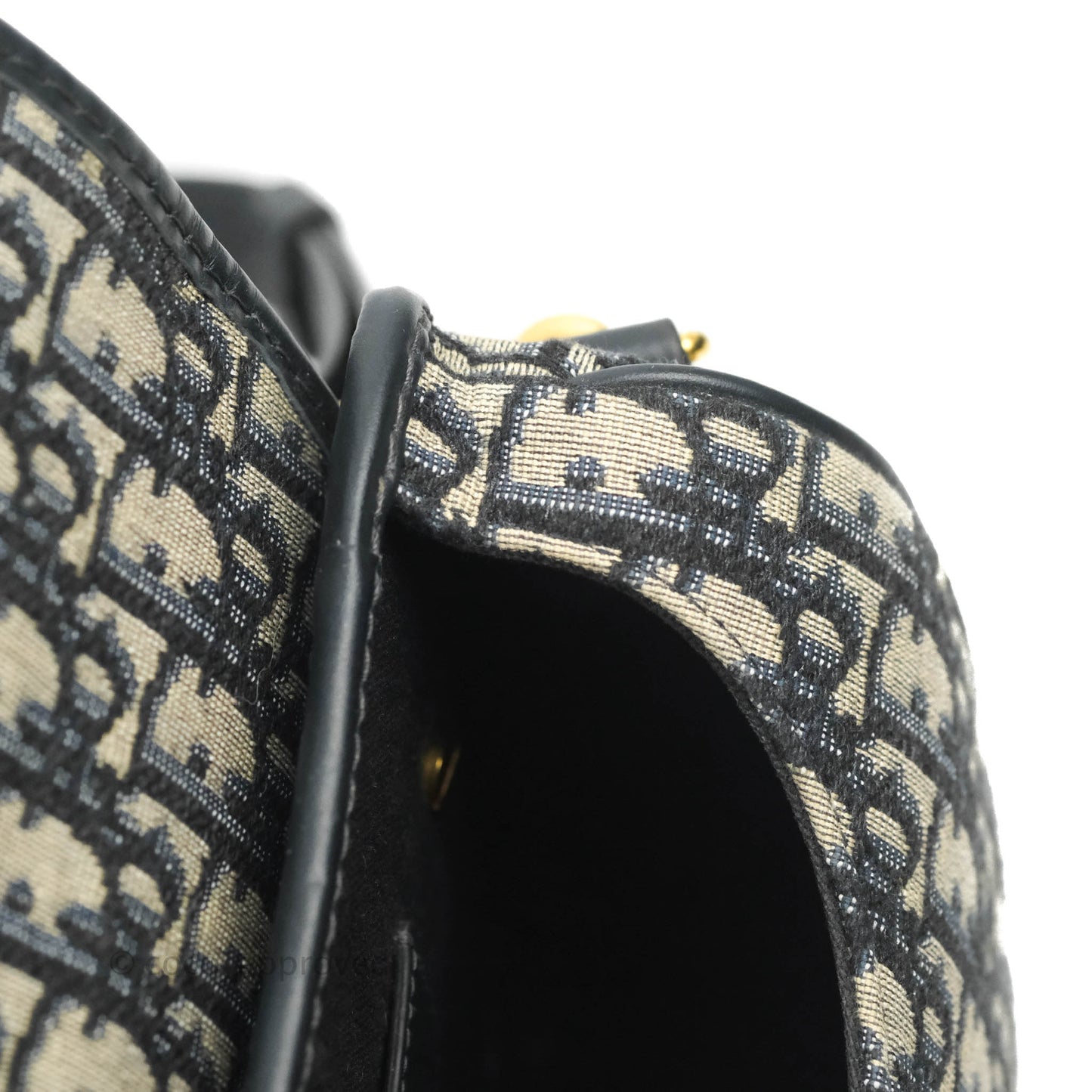 Dior Medium Bobby Bag Blue Oblique Jacquard Canvas